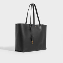 Load image into Gallery viewer, SAINT LAURENT Large Shopper Tote in Black Textured Leather