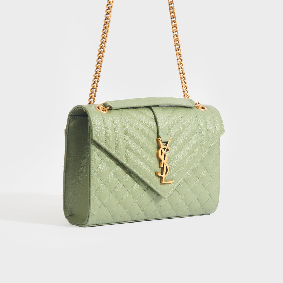 Saint Laurent YSL Key Pouch - Green Bag Accessories, Accessories -  SNT262108