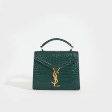 Load image into Gallery viewer, SAINT LAURENT Mini Cassandra Crocodile-Embossed Shiny Leather in Mint