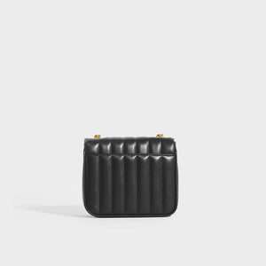 SAINT LAURENT Vicky Smooth Leather Crossbody in Black
