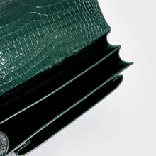 Load image into Gallery viewer, SAINT LAURENT Sunset Medium Leather Shoulder Bag in Dark Mint
