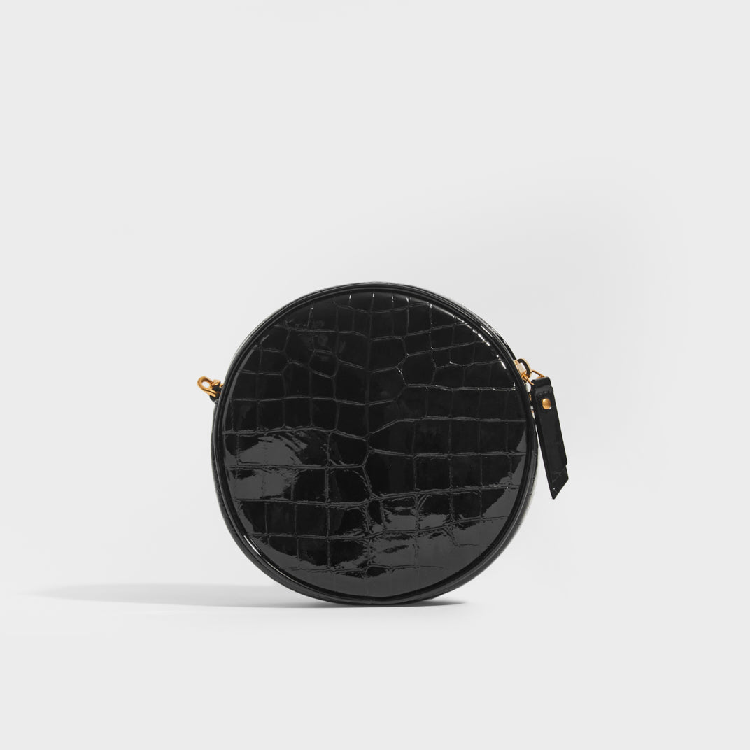 Saint laurent vinyle new arrivals round leather crossbody