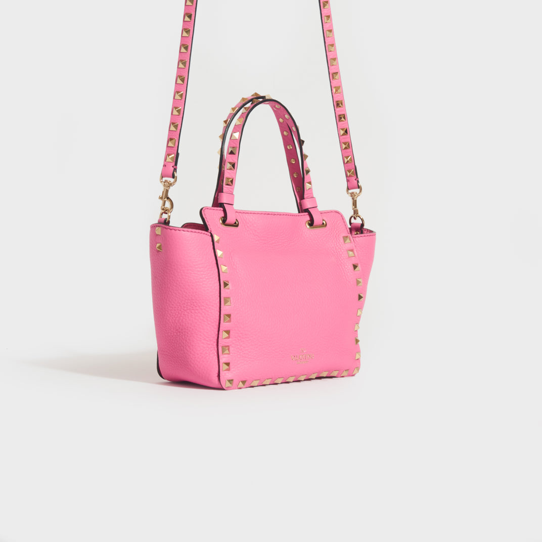 Valentino Garavani Tote bag Pink Leather ref.317560 - Joli Closet