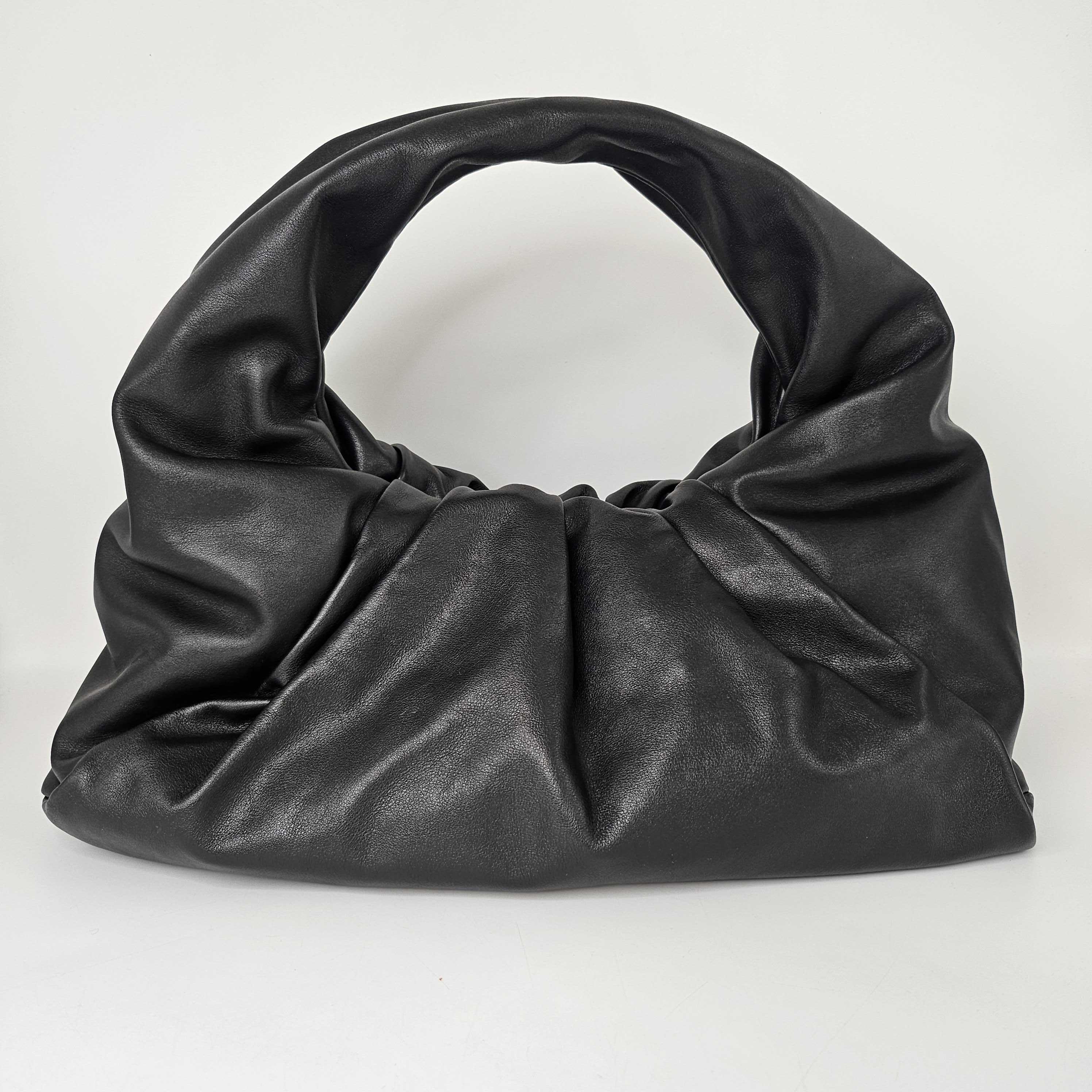Medium Shoulder Pouch Leather Bag in Black [ReSale]