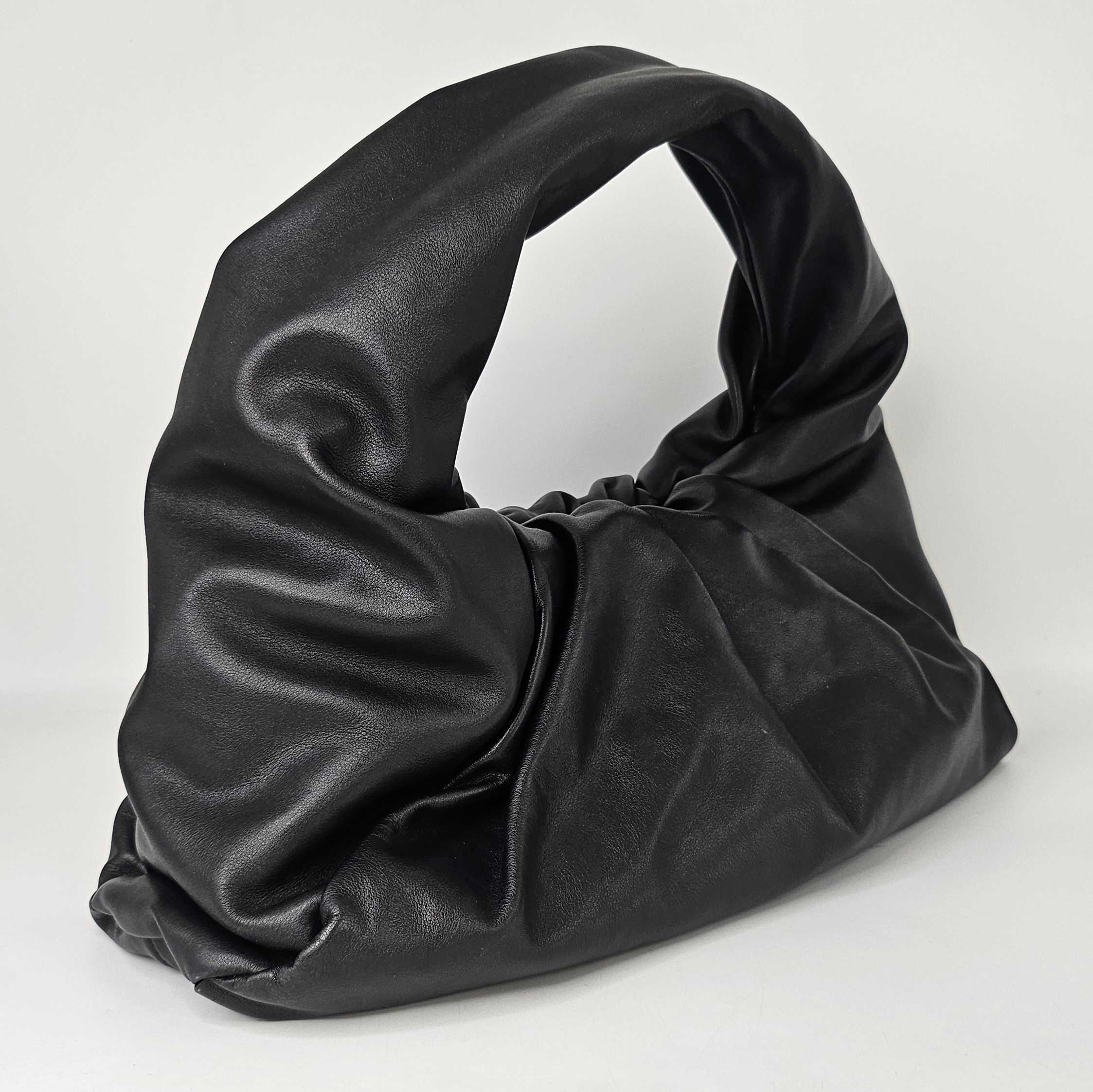 Medium Shoulder Pouch Leather Bag in Black [ReSale]
