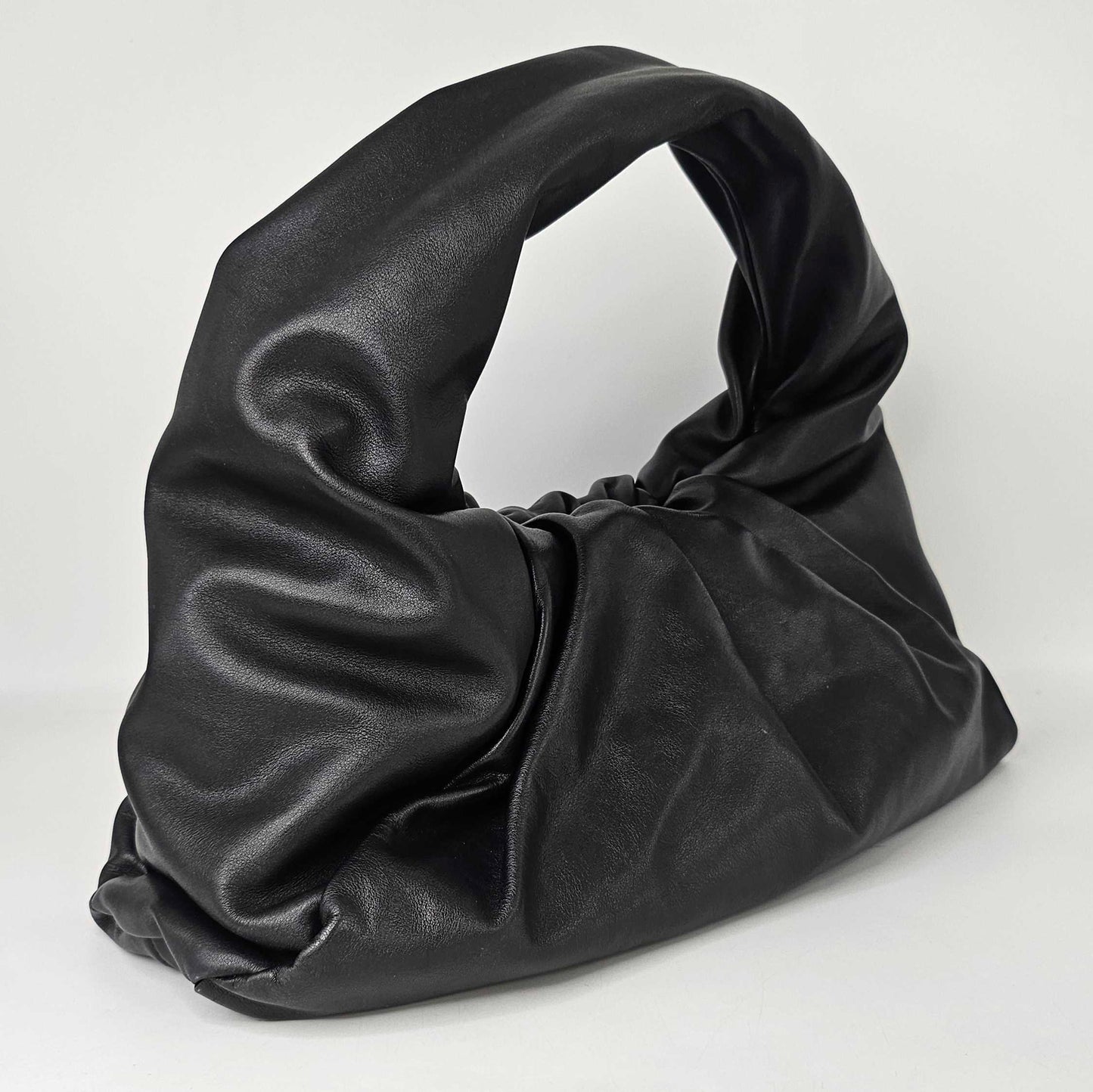 Medium Shoulder Pouch Leather Bag in Black [ReSale]