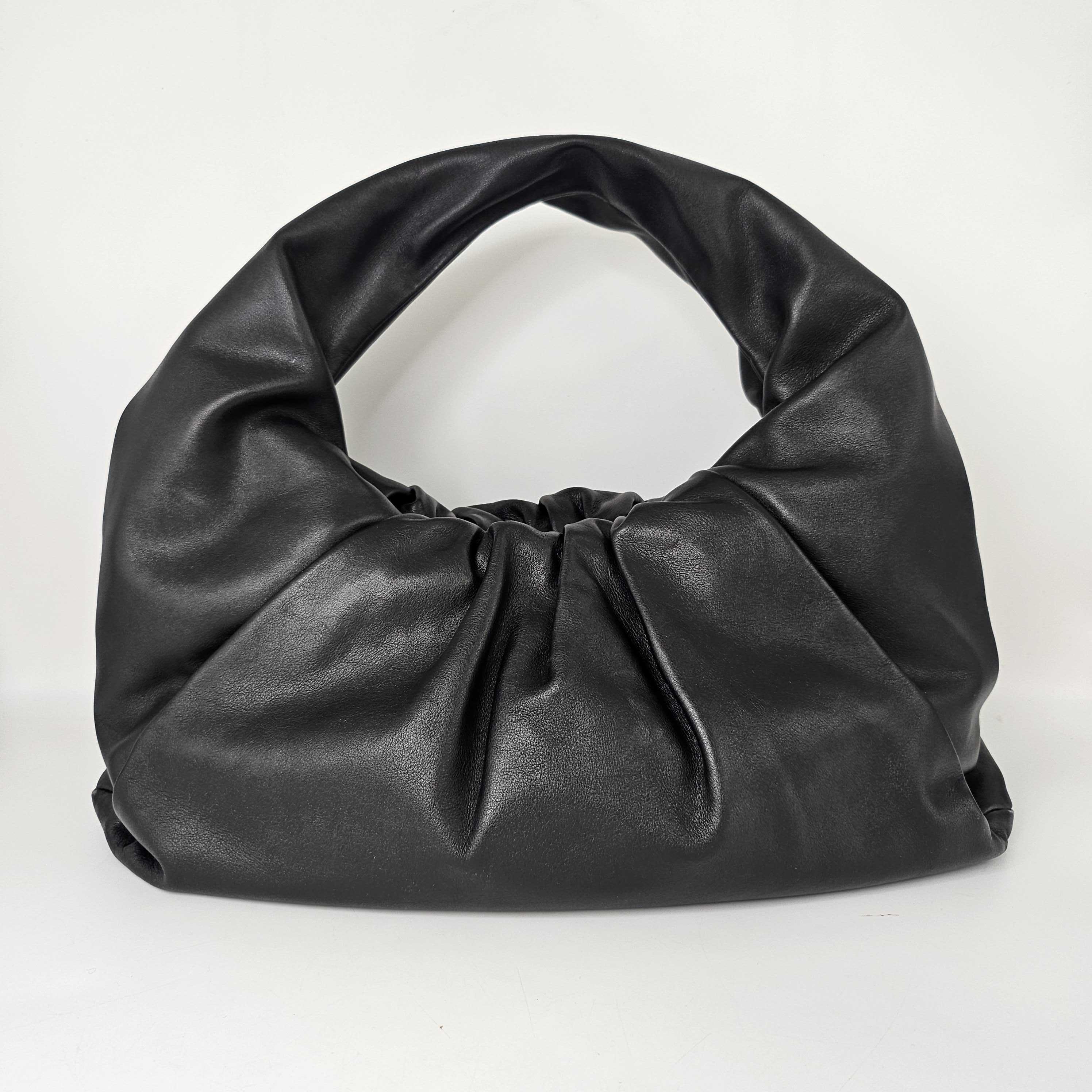 Medium Shoulder Pouch Leather Bag in Black [ReSale]