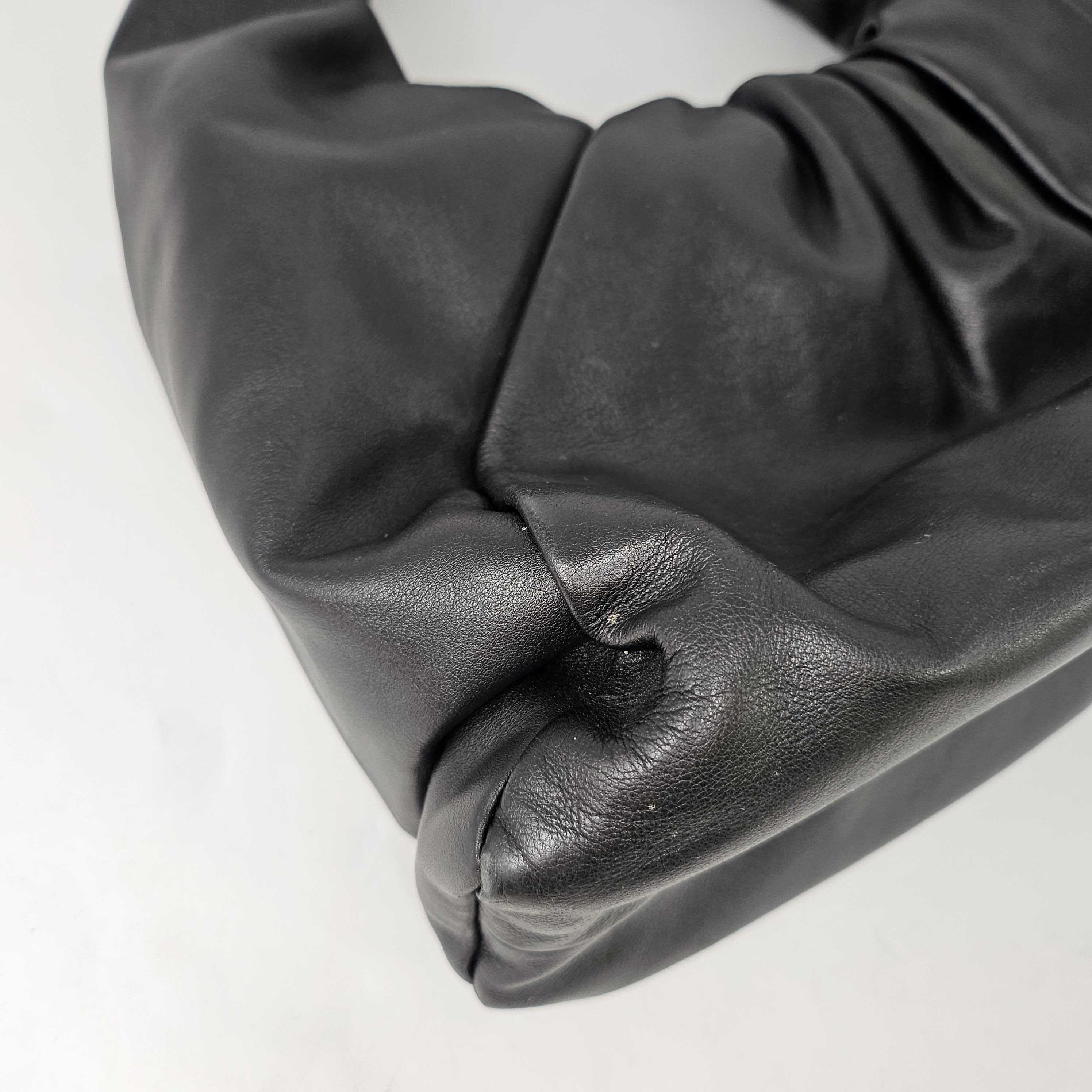 Medium Shoulder Pouch Leather Bag in Black [ReSale]