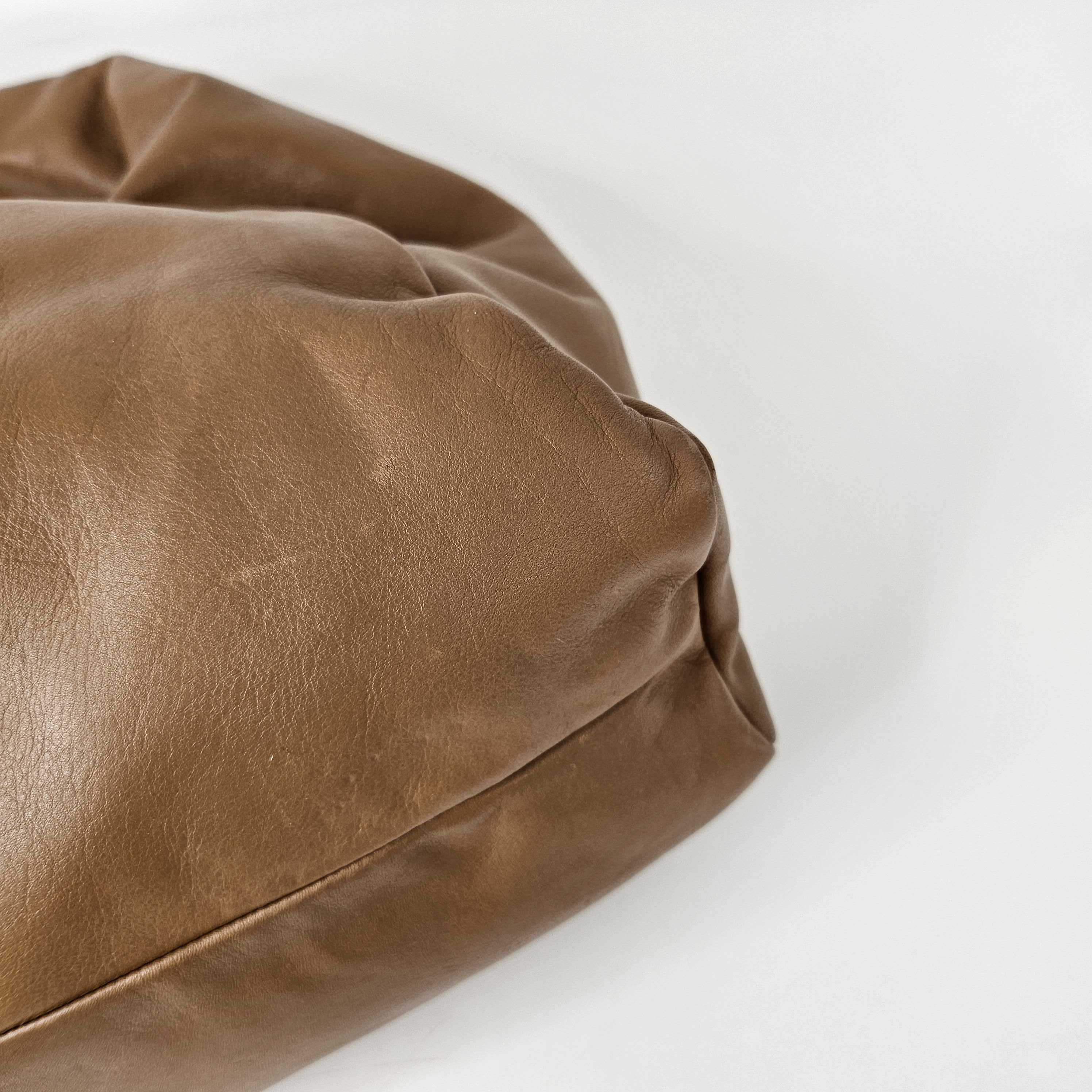 Medium Shoulder Pouch Leather Bag in Camel [ReSale]