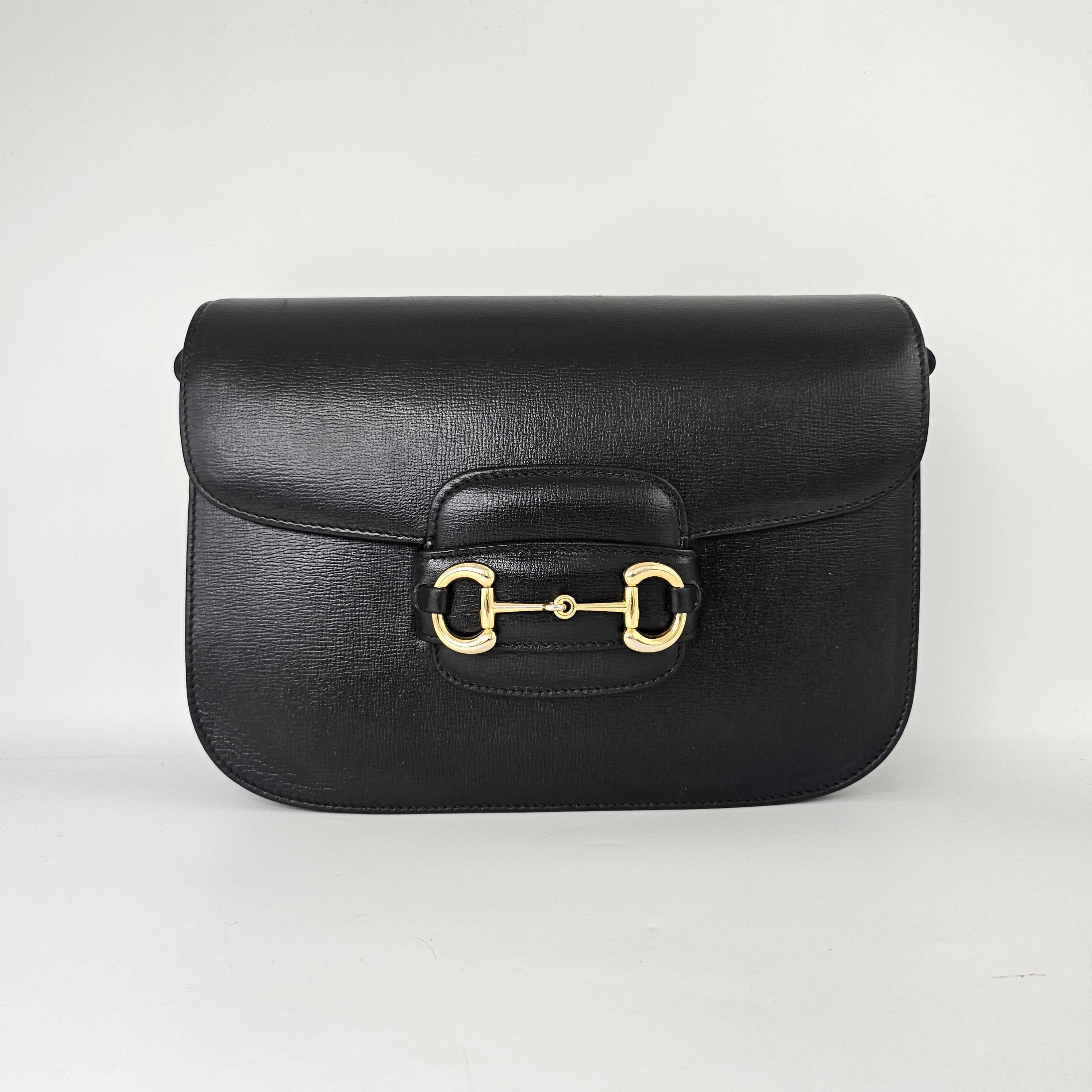 Horsebit 1955 Leather Shoulder Bag in Black [ReSale]