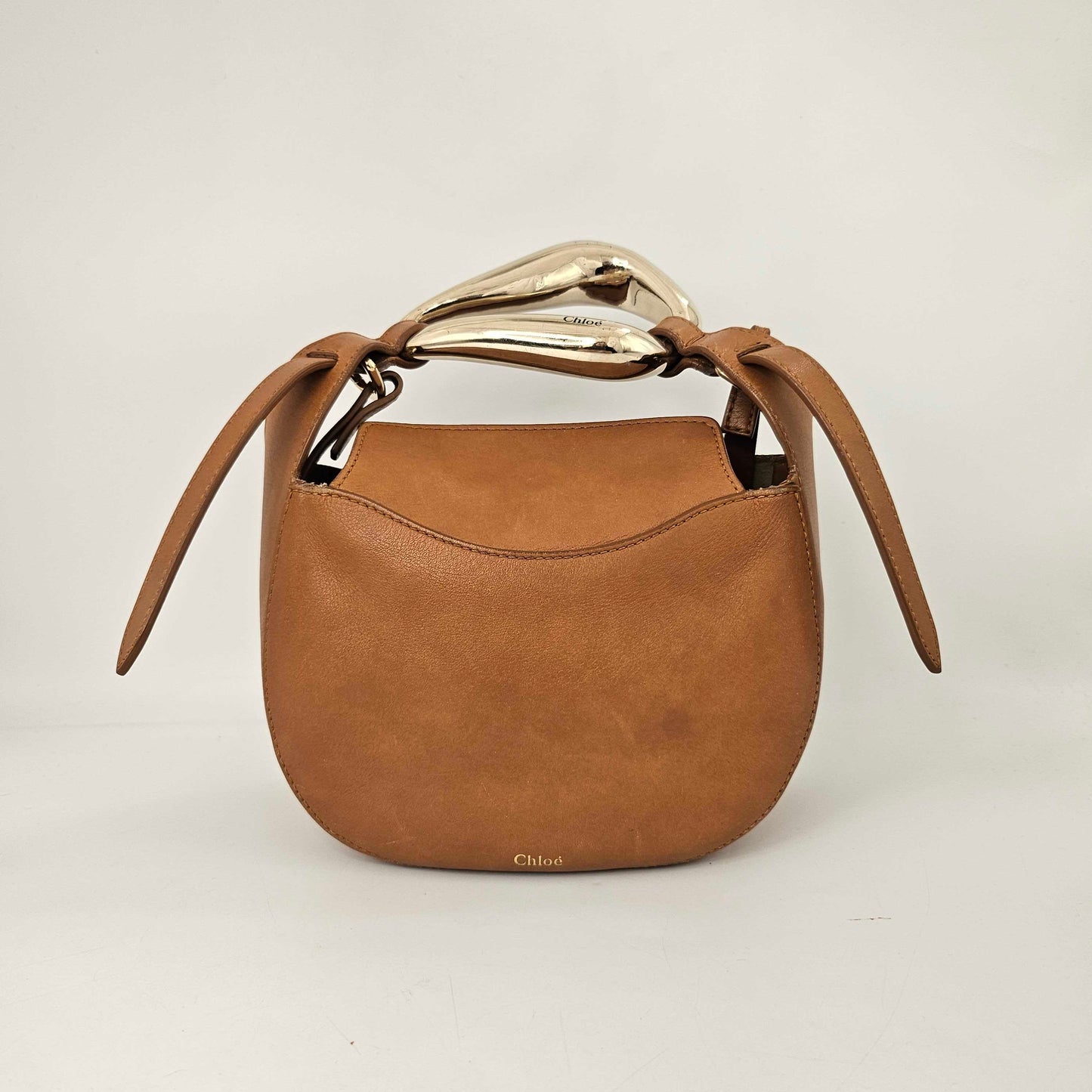 Kiss Small Leather Tote in Tan [ReSale]