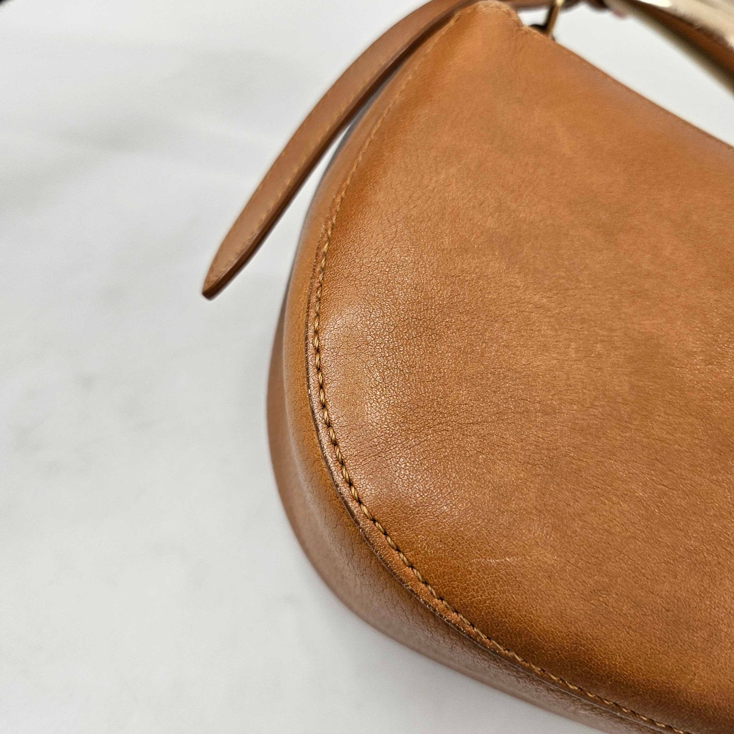Kiss Small Leather Tote in Tan [ReSale]