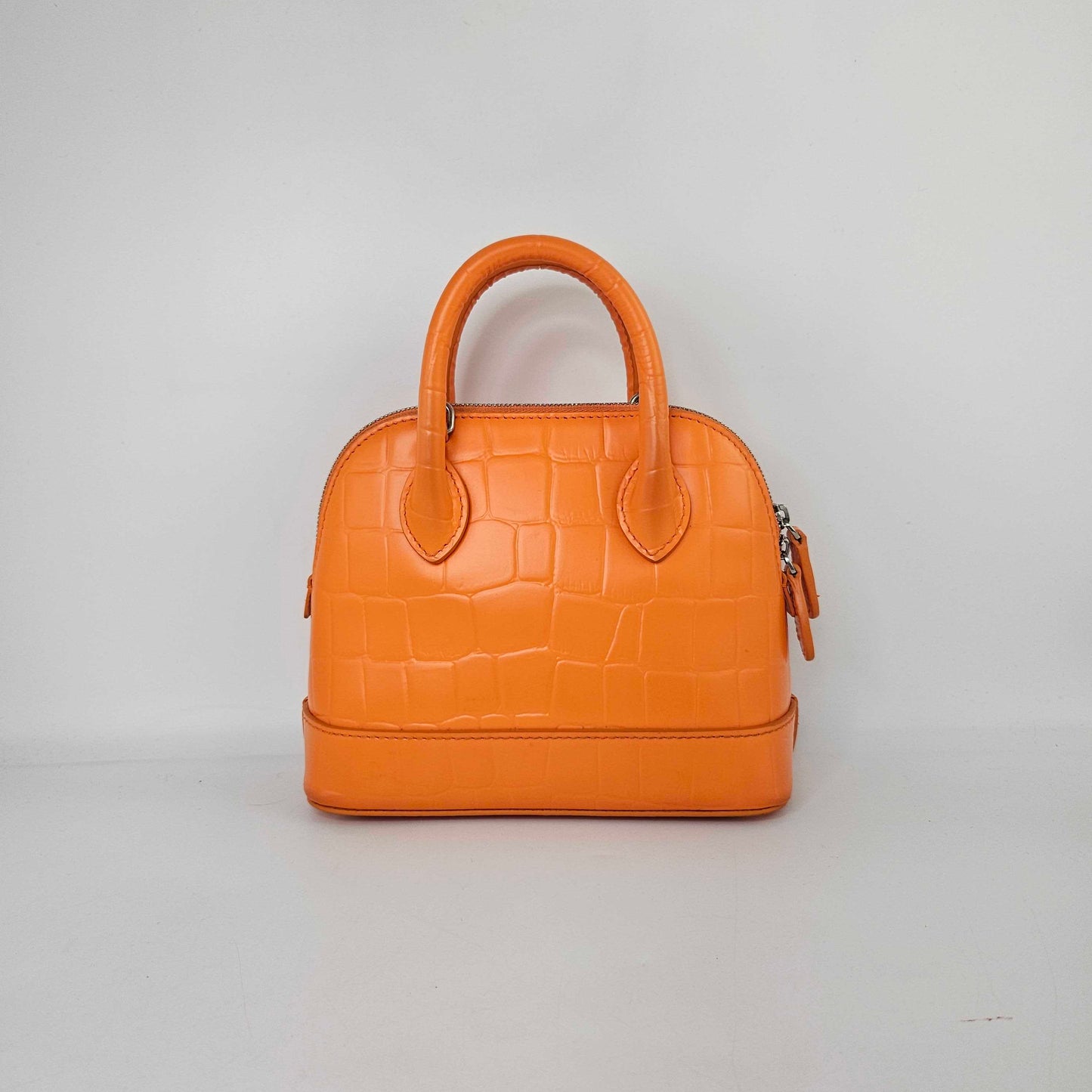 XXS Ville Embossed Leather Tote in Orange [ReSale]