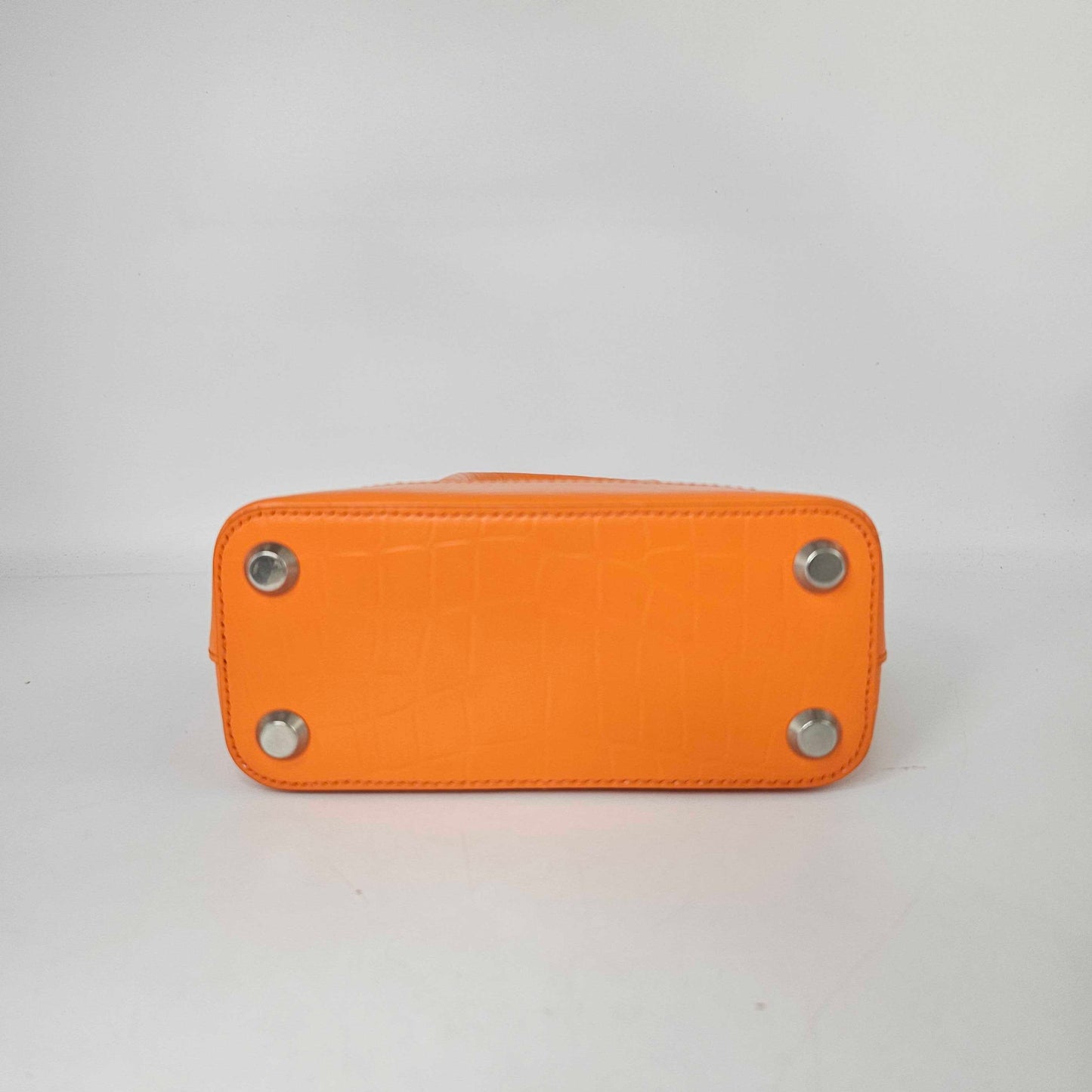 XXS Ville Embossed Leather Tote in Orange [ReSale]