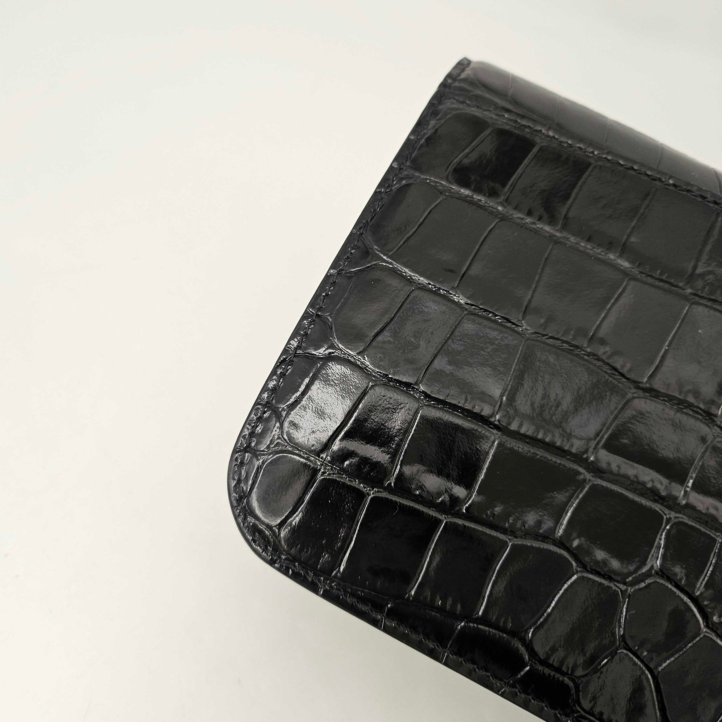 B Small Embossed Crossbody Bag in Black [ReSale]
