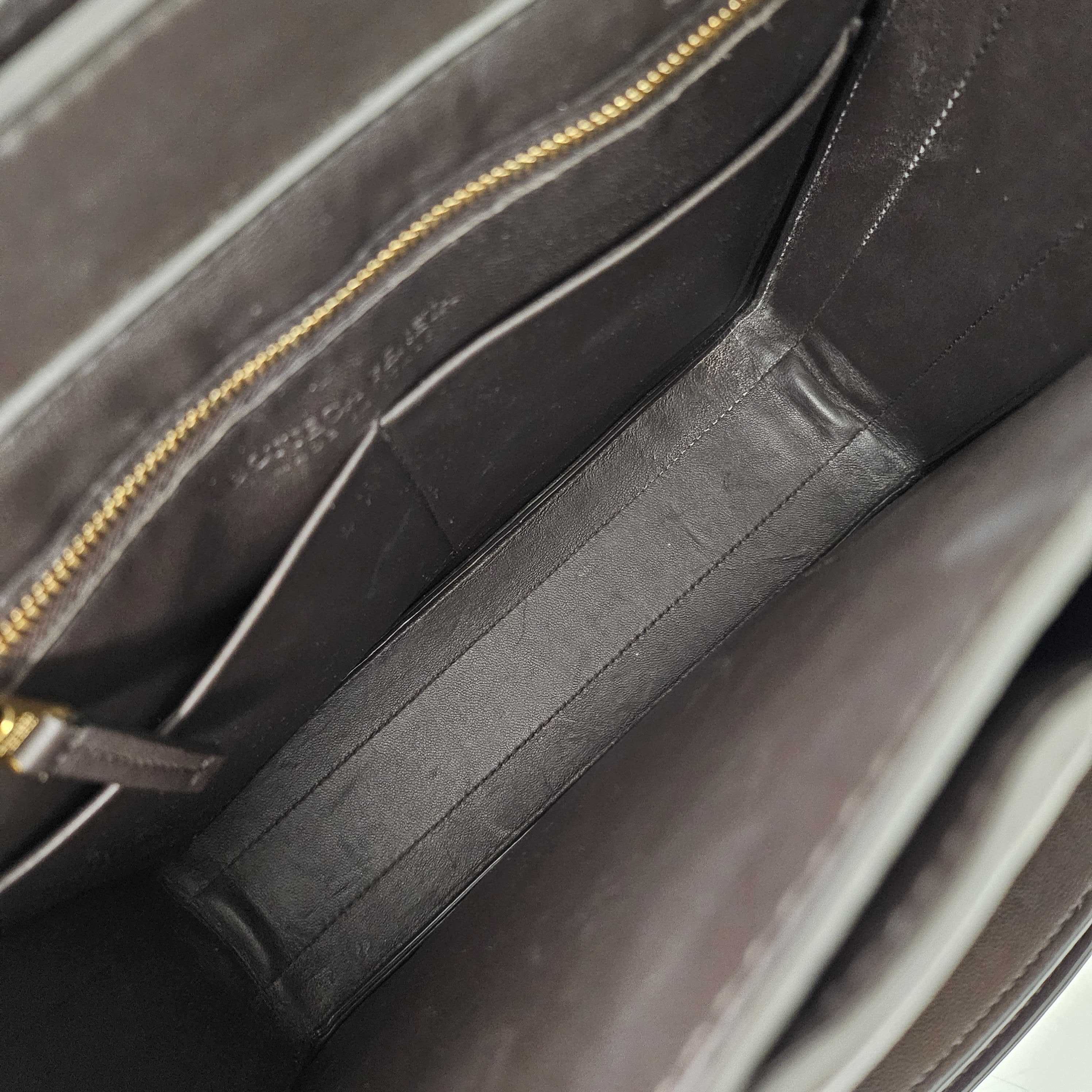 The Padded Marie Leather Shoulder Bag in Fondente [ReSale]
