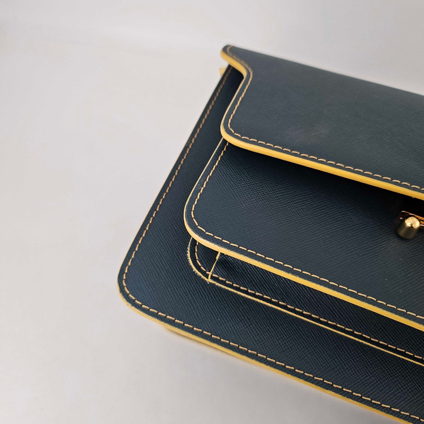 Trunk Shoulder Bag in Oil Blue [ReSale]