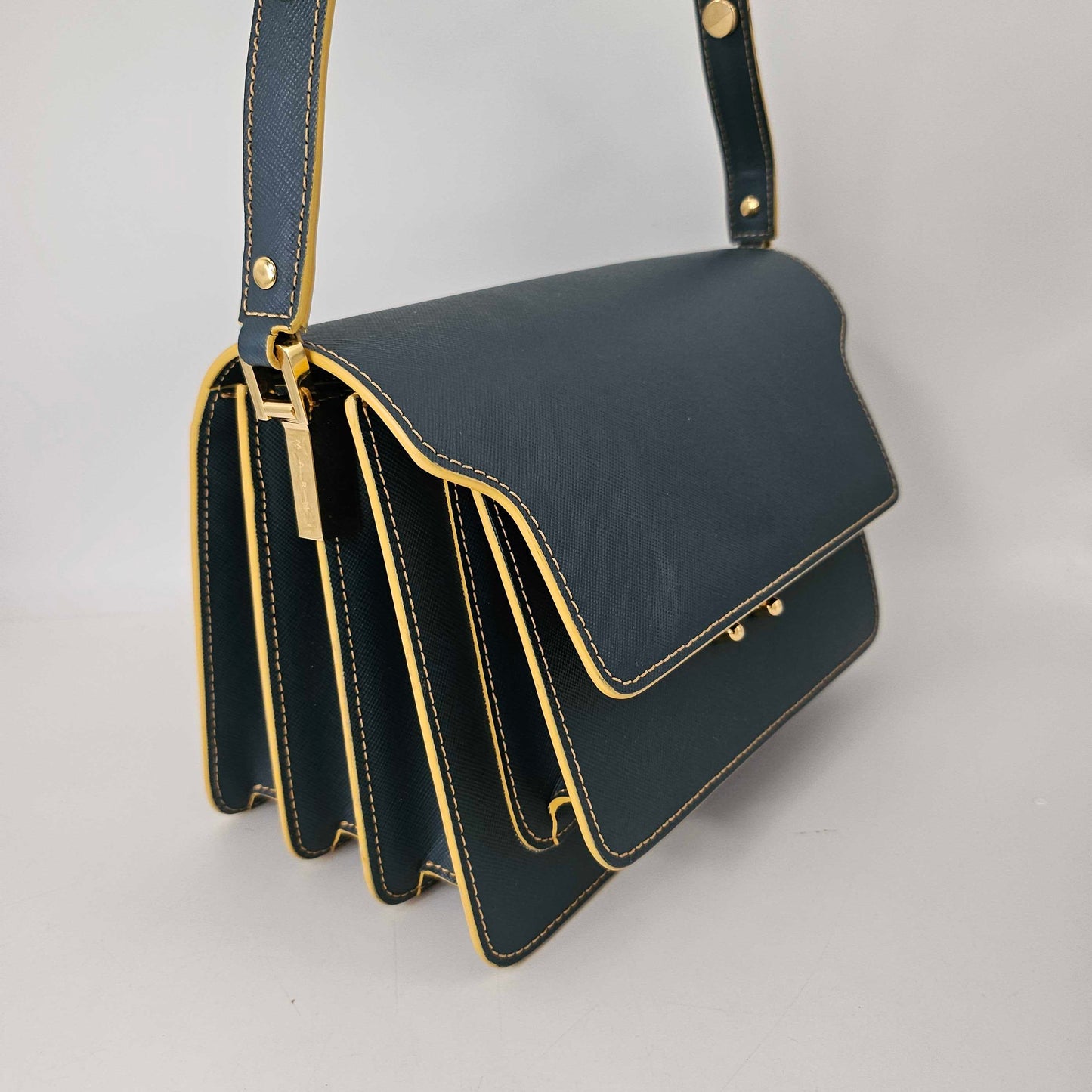 Trunk Shoulder Bag in Oil Blue [ReSale]