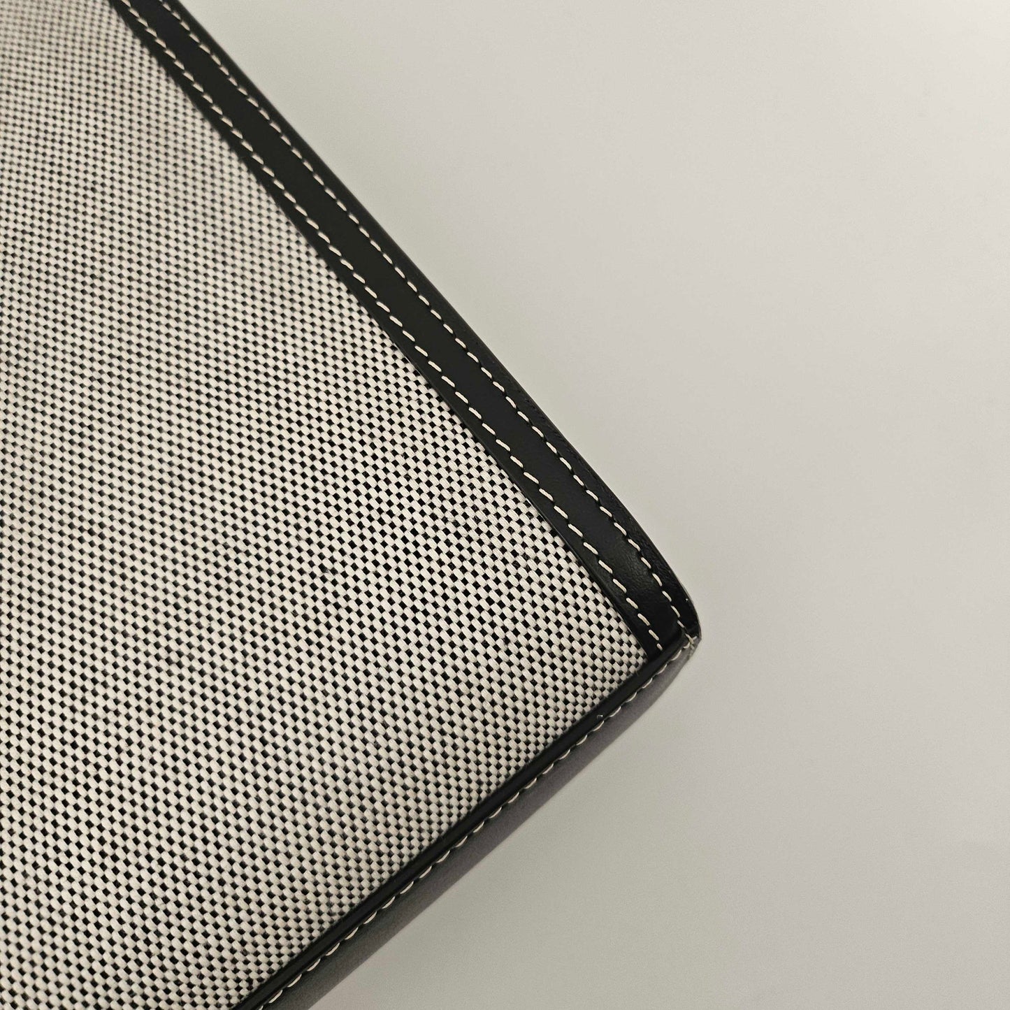 Mini Tri-Colour Canvas & Leather Pocket Bag in Grey [ReSale]