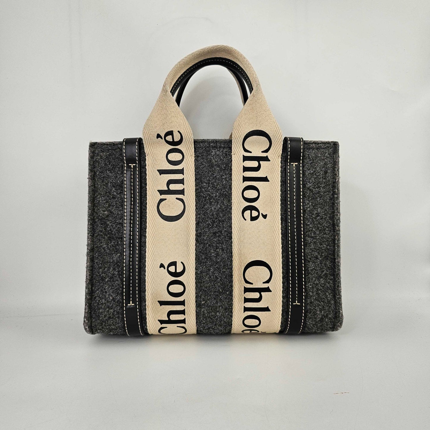 Small Woody Tote Bag in Grey [ReSale]