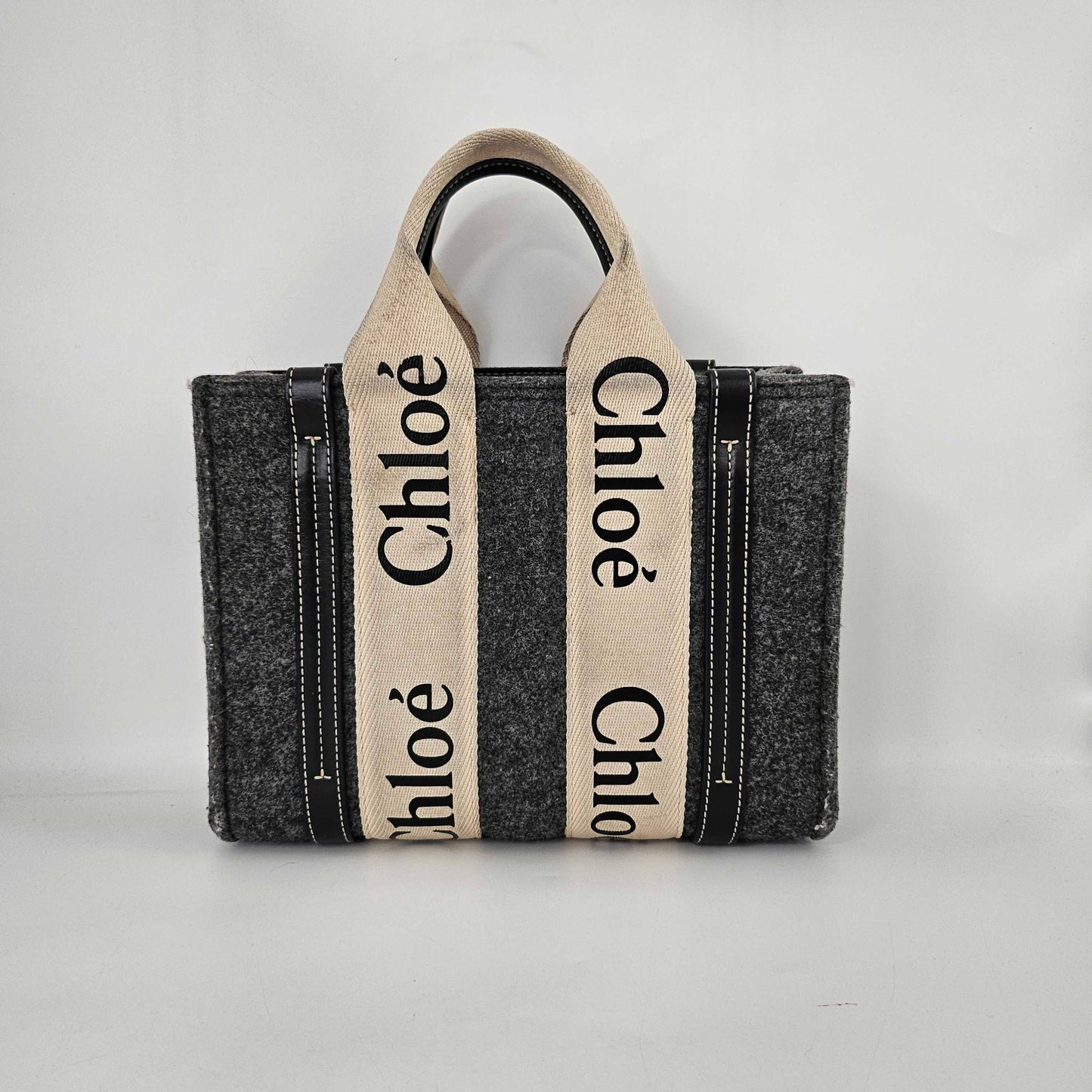 Small Woody Tote Bag in Grey [ReSale]