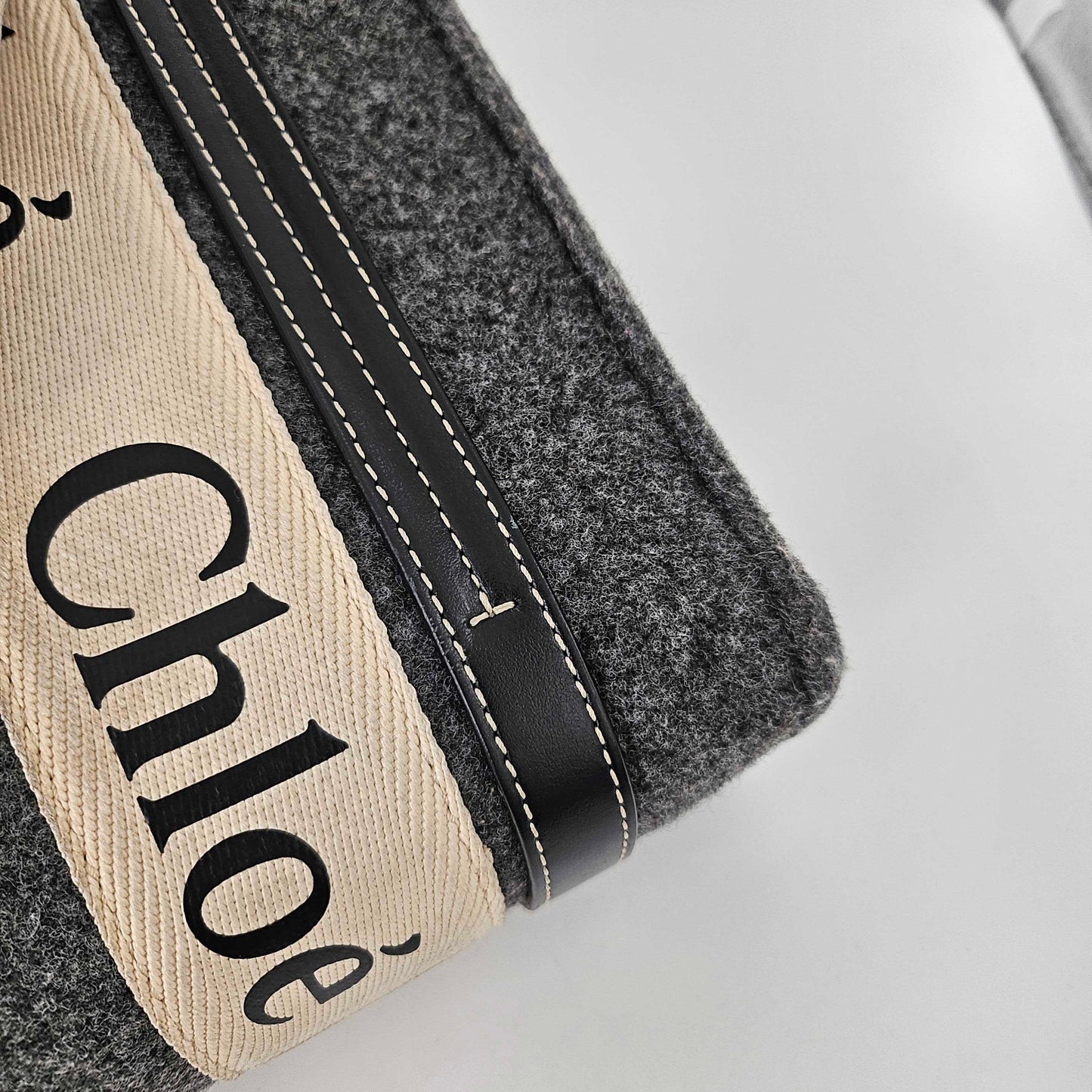 Small Woody Tote Bag in Grey [ReSale]