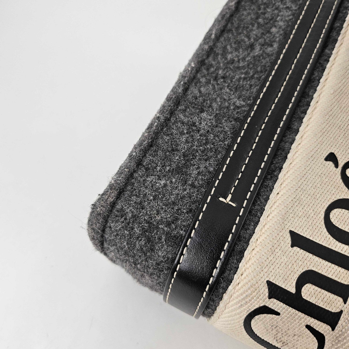 Small Woody Tote Bag in Grey [ReSale]