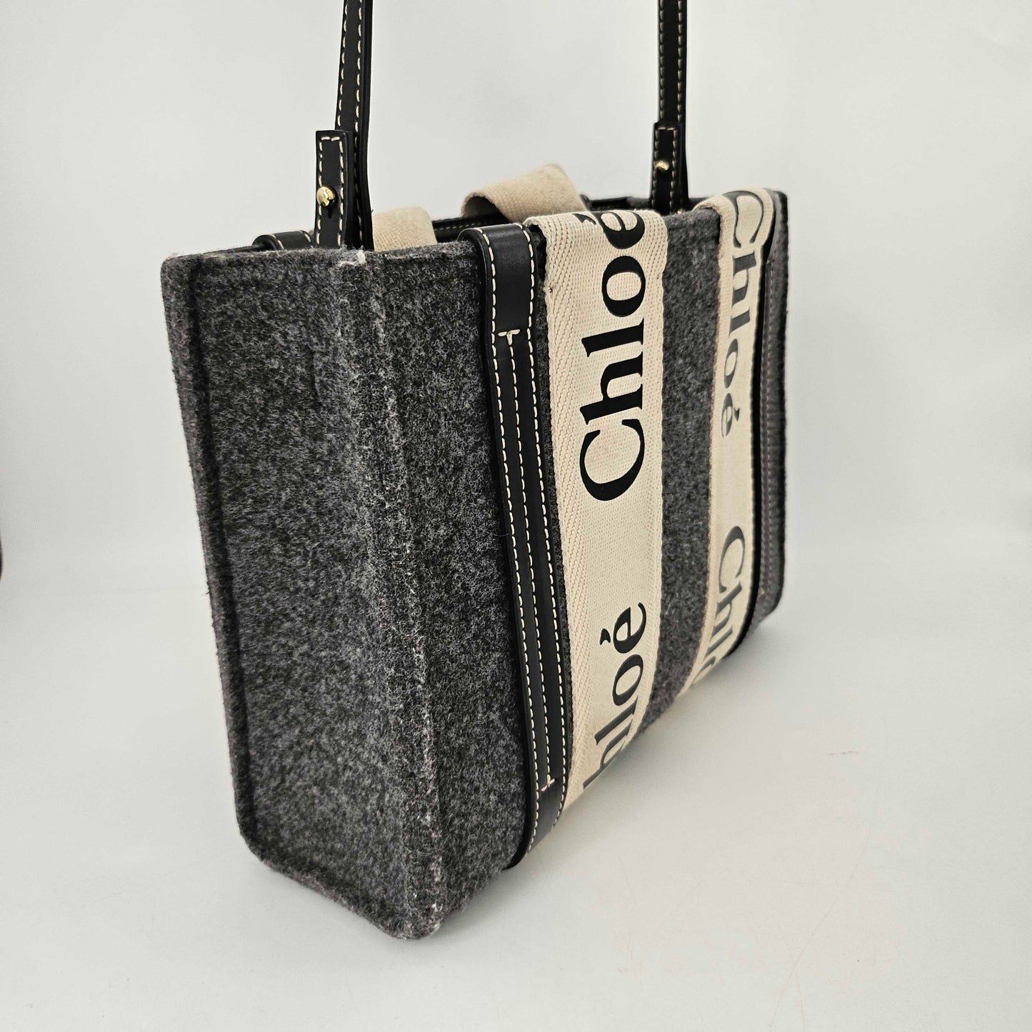 Small Woody Tote Bag in Grey [ReSale]