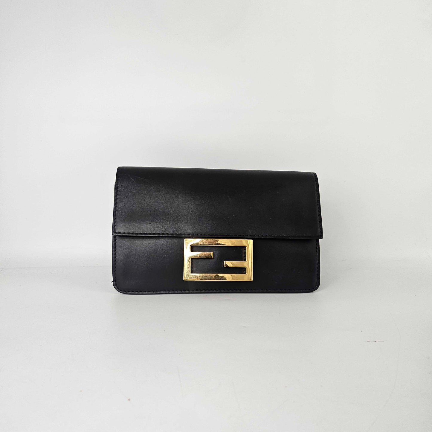 Flat Baguette Mini Crossbody Bag in Black [ReSale]