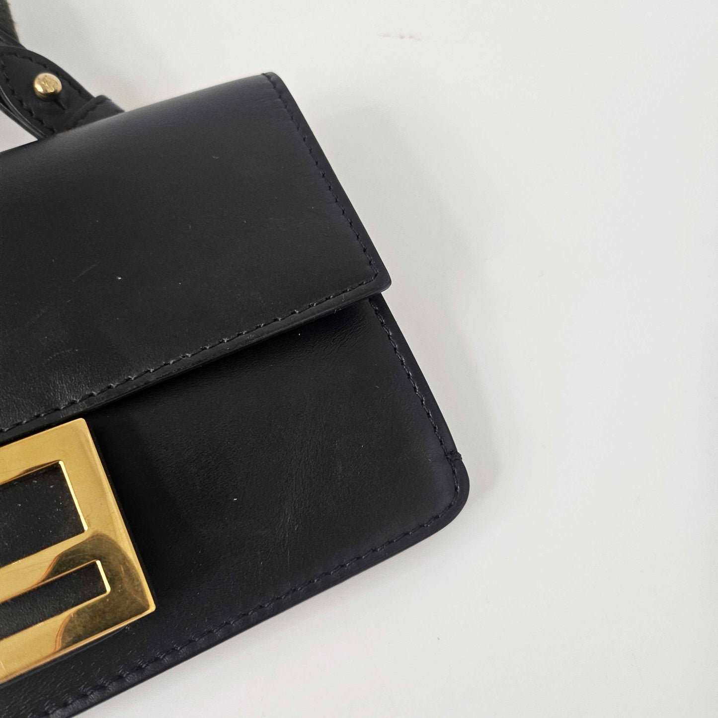 Flat Baguette Mini Crossbody Bag in Black [ReSale]
