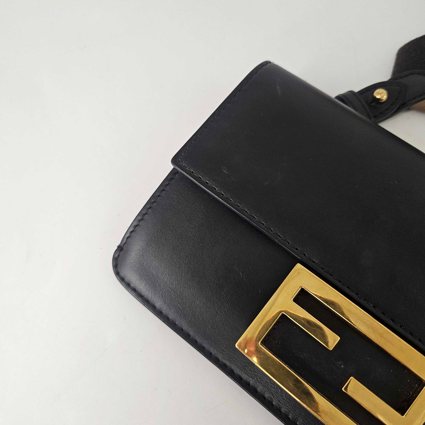 Flat Baguette Mini Crossbody Bag in Black [ReSale]