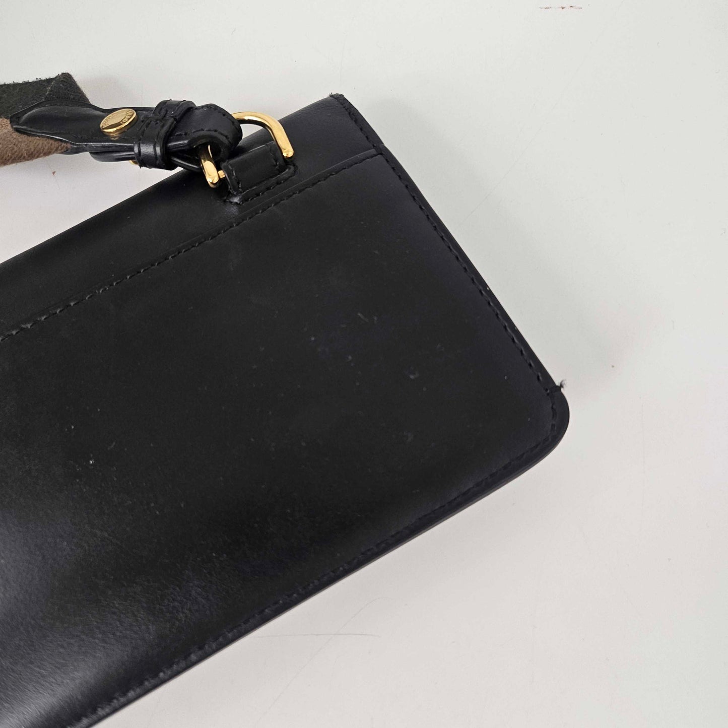 Flat Baguette Mini Crossbody Bag in Black [ReSale]