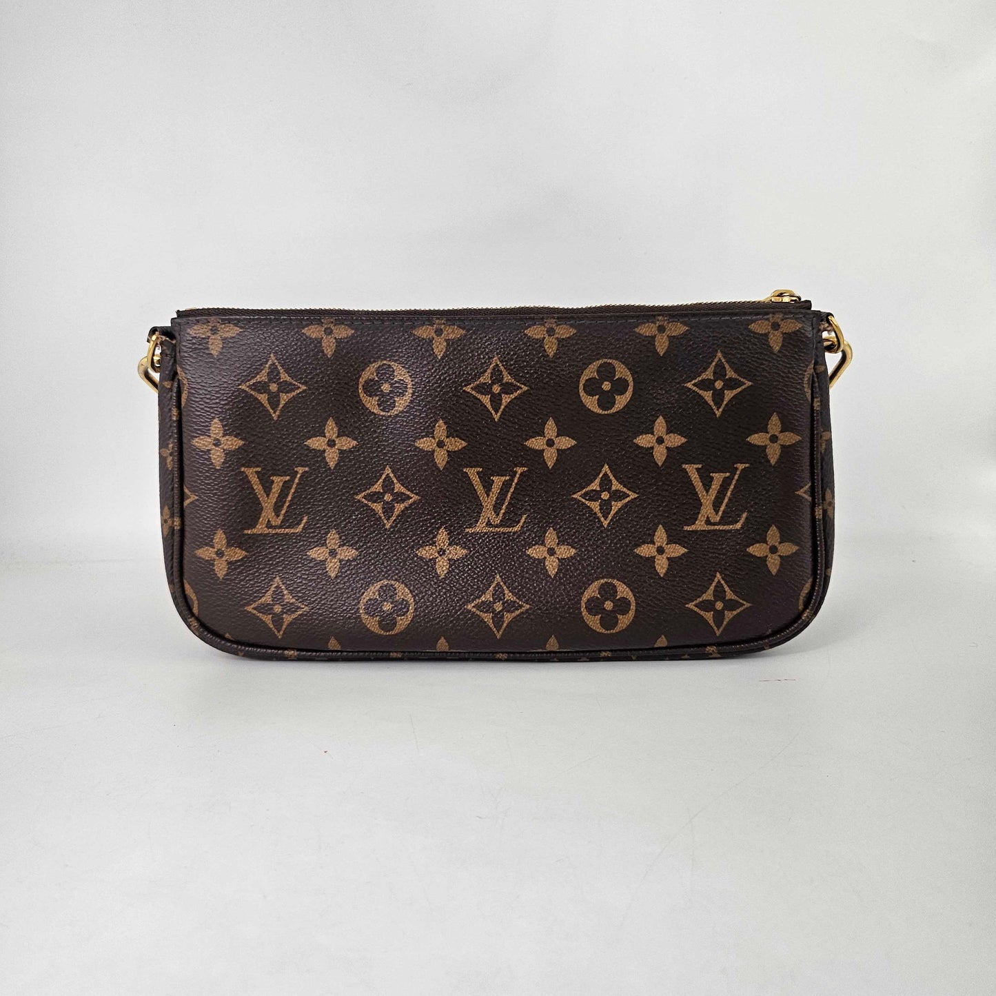 Multi Pochette Accessories Bag with Khaki Strap [ReSale]