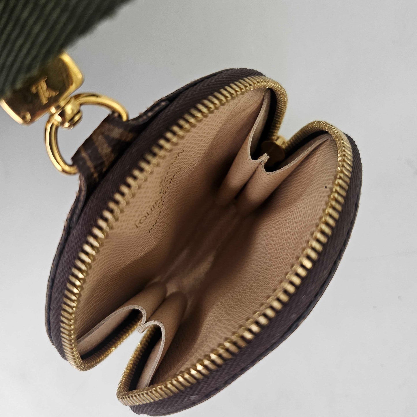 Multi Pochette Accessories Bag with Khaki Strap [ReSale]