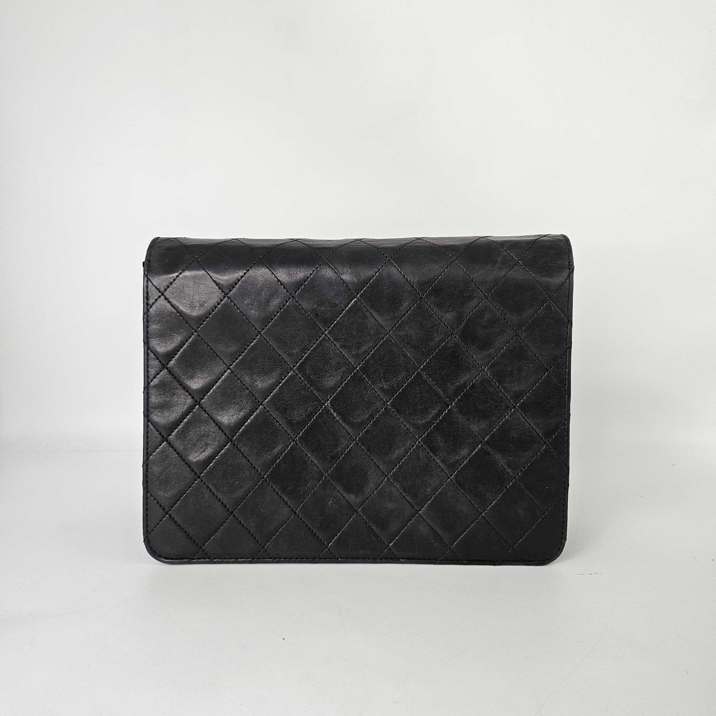 Vintage Quilted Lambskin Small Classic Single Flap Bag in Black 1994 - 1996