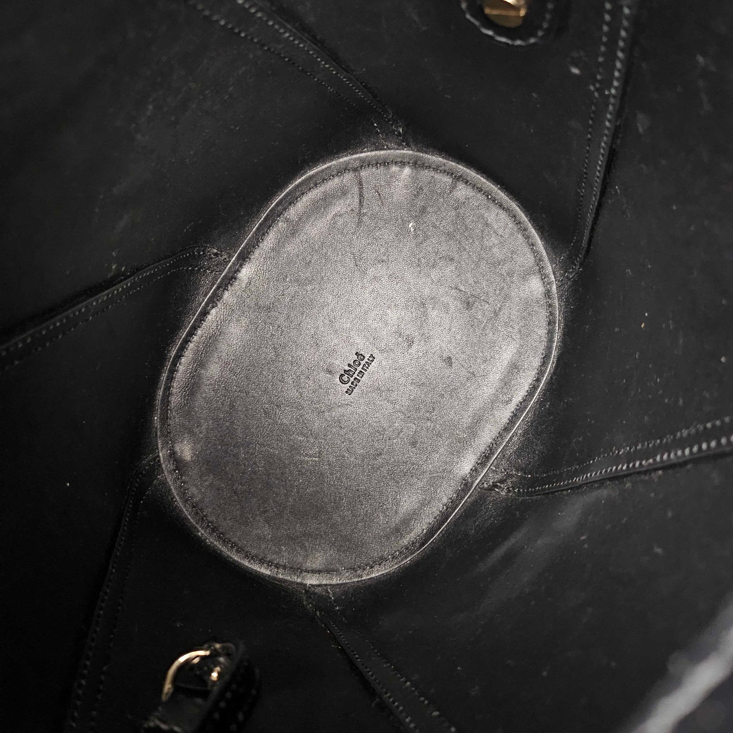 Small Tulip Leather Bucket Bag in Black [ReSale]
