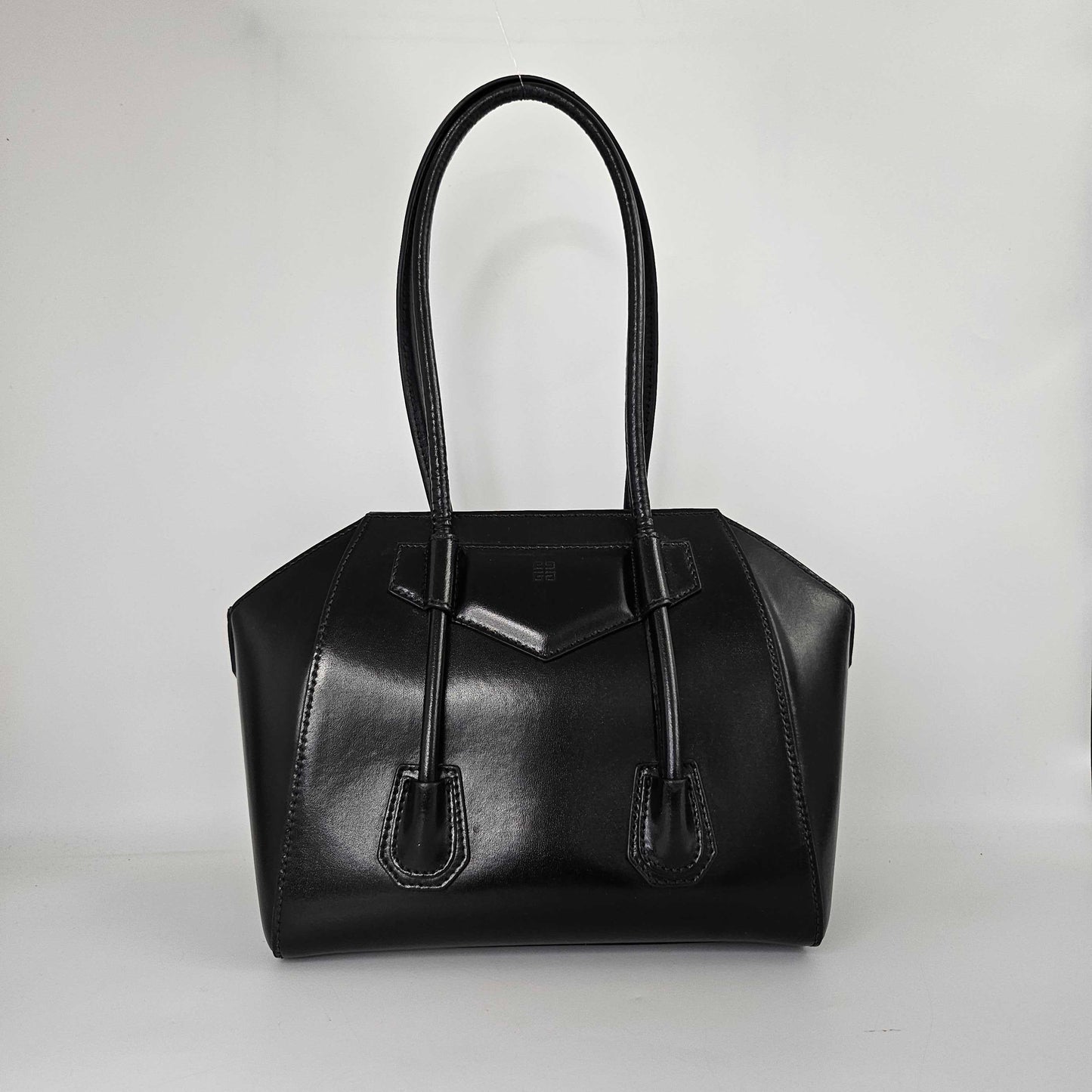 Antigona Lock Mini Leather Bag in Black [ReSale]