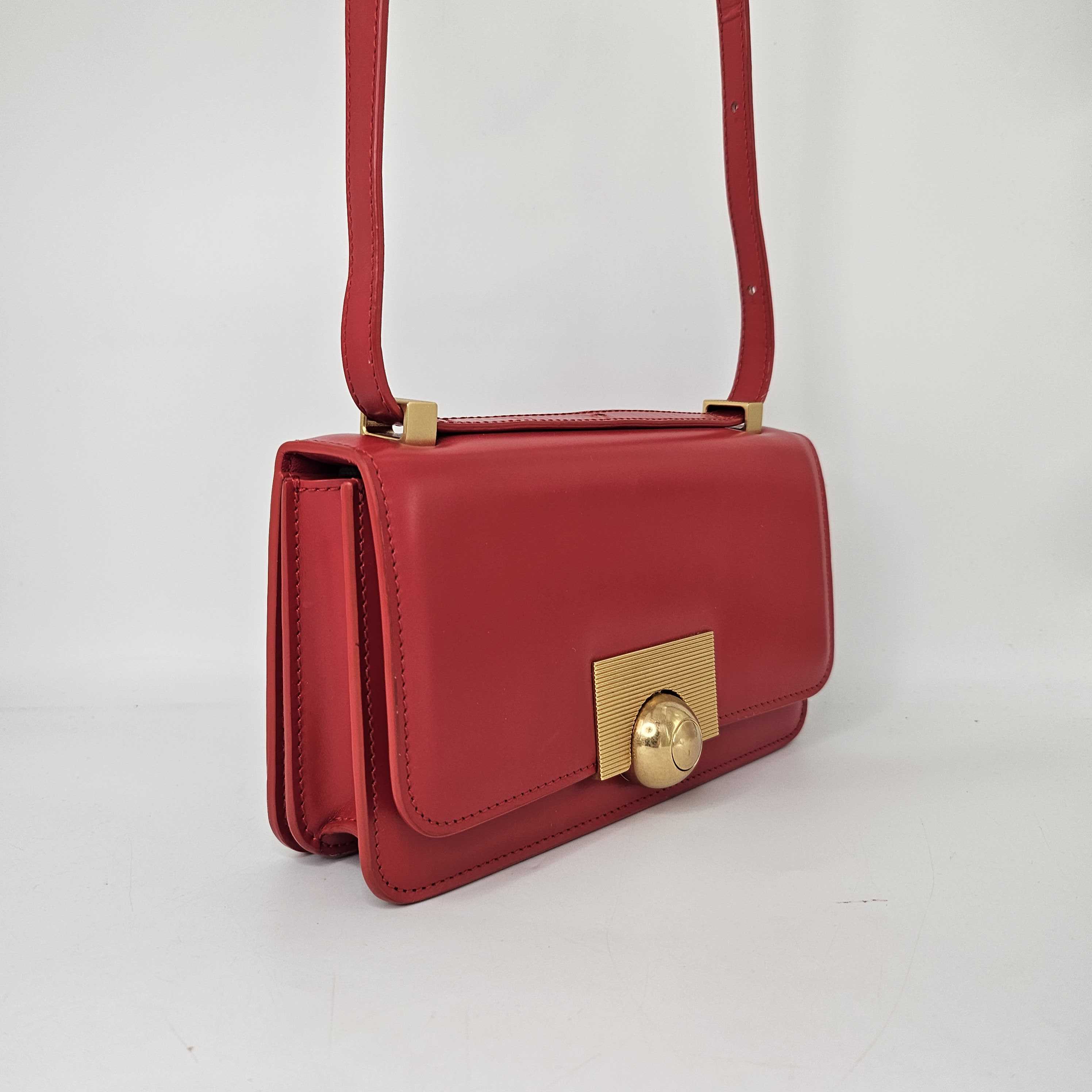 The Classic Mini Leather Shoulder Bag in Red [ReSale]