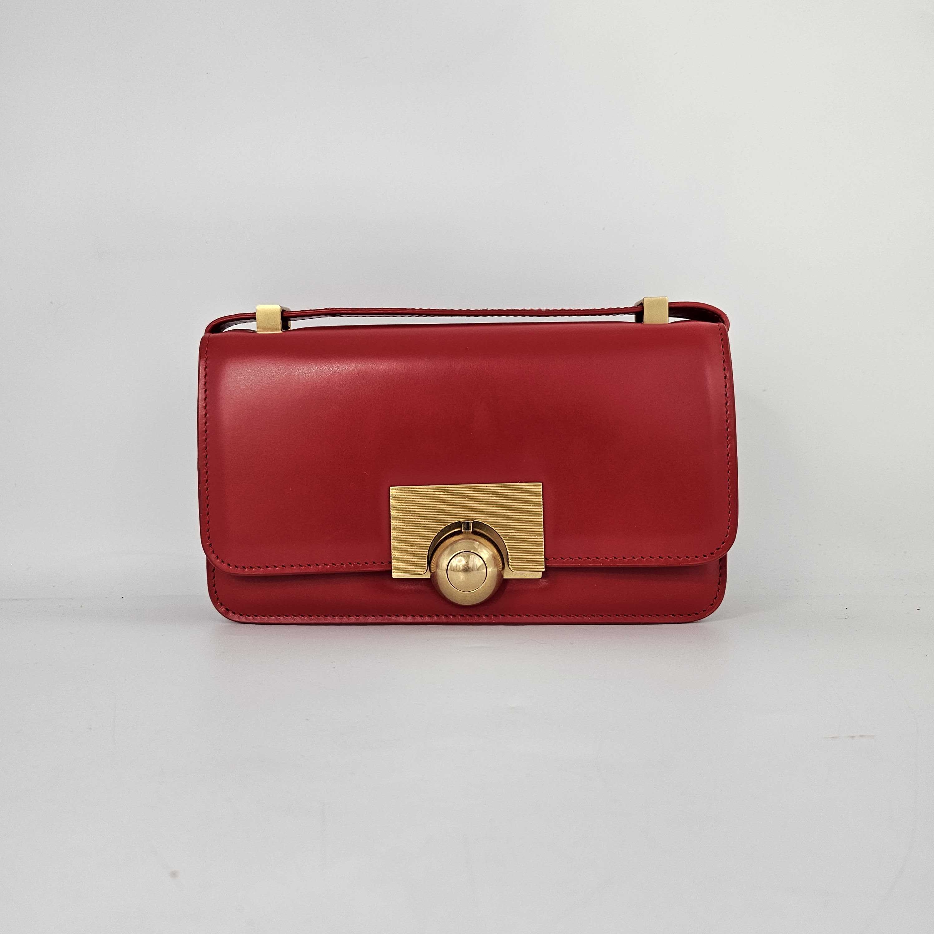 The Classic Mini Leather Shoulder Bag in Red [ReSale]