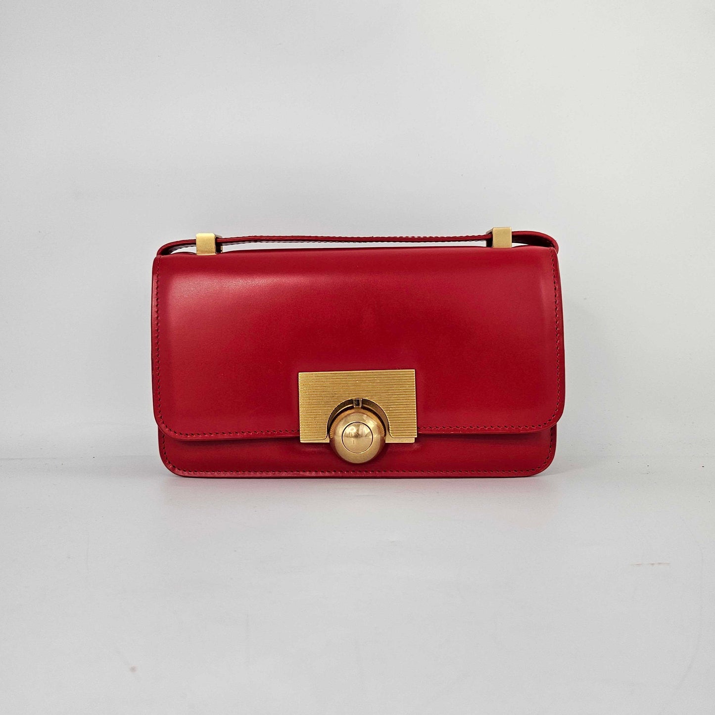 The Classic Mini Leather Shoulder Bag in Red [ReSale]
