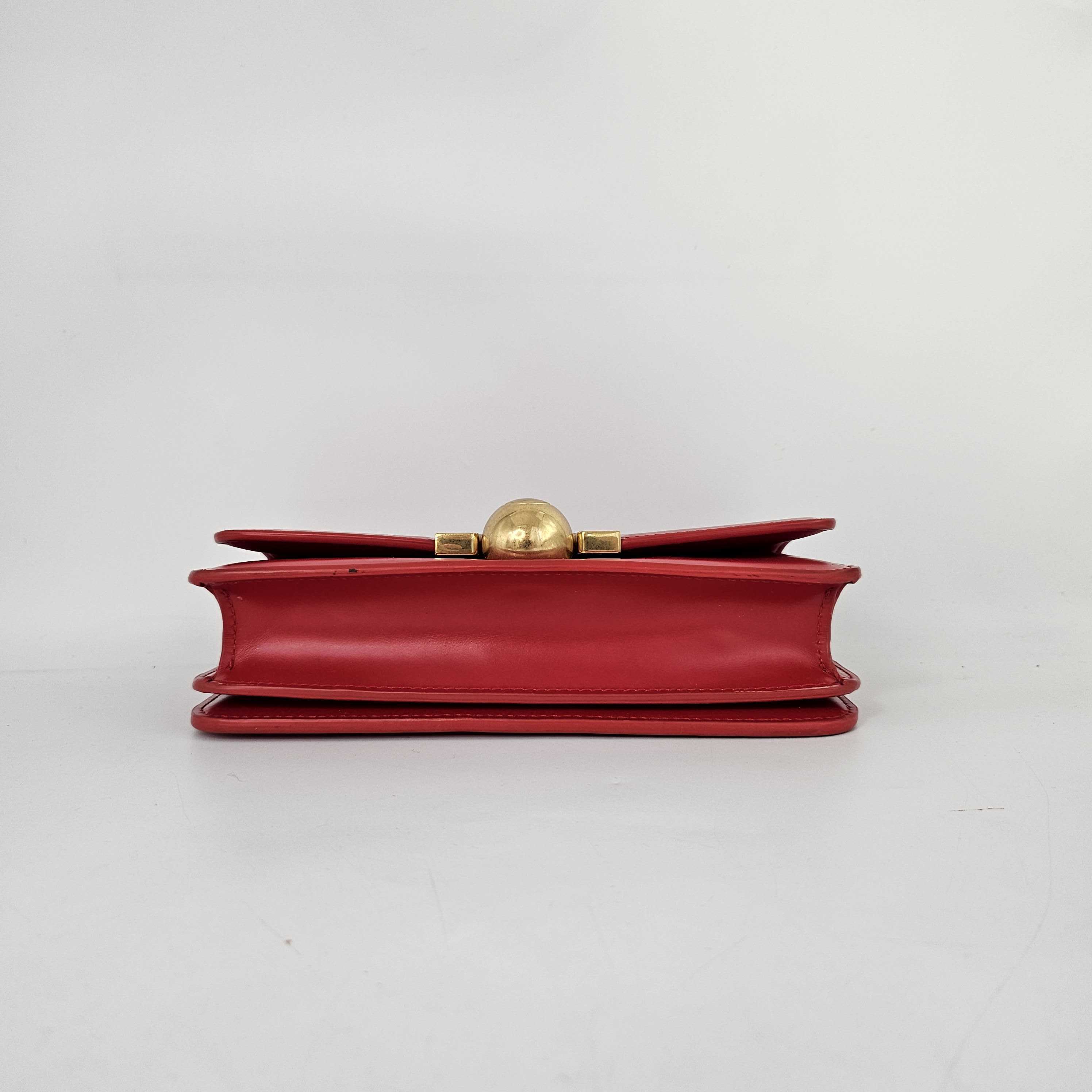 The Classic Mini Leather Shoulder Bag in Red [ReSale]