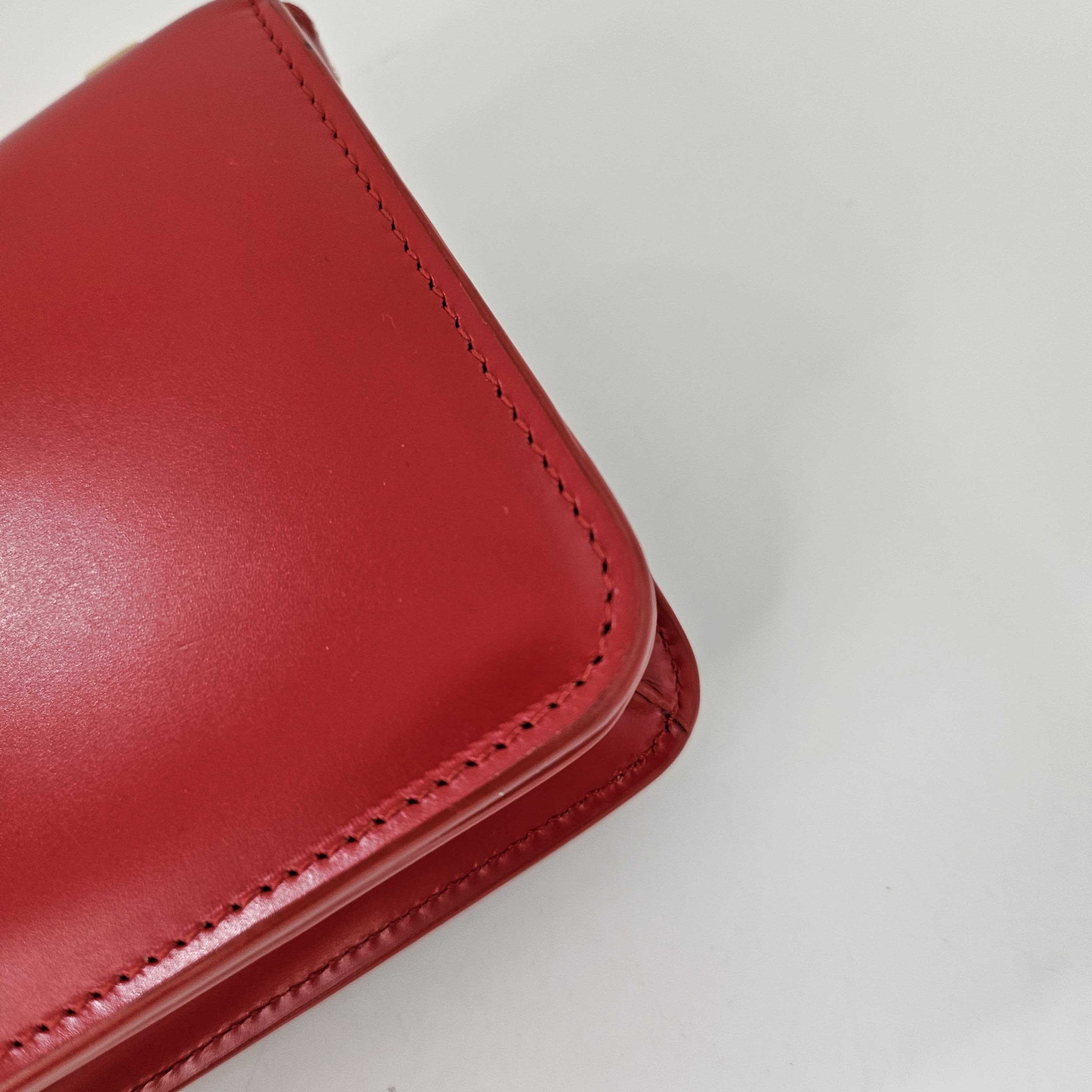 The Classic Mini Leather Shoulder Bag in Red [ReSale]