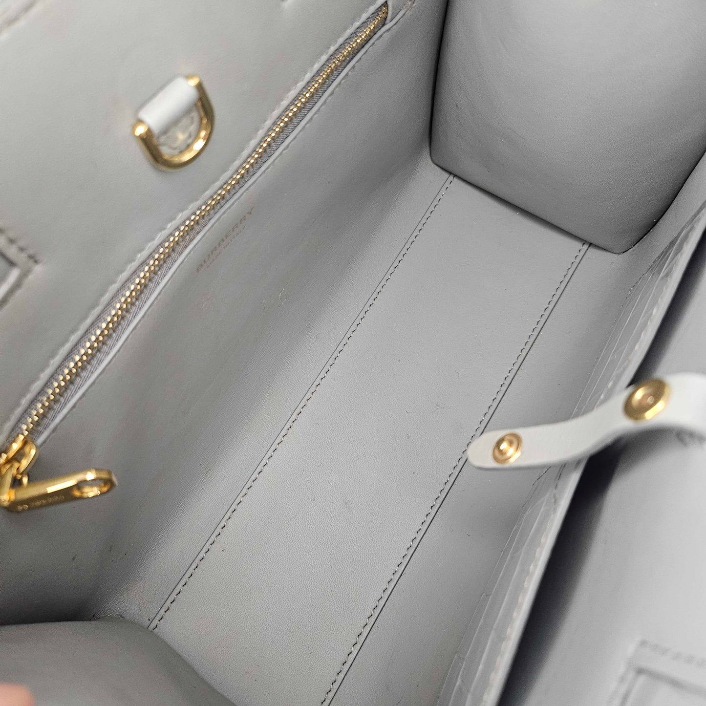 Mini Frances Bag in Cloud Grey Embossed Leather [ReSale]