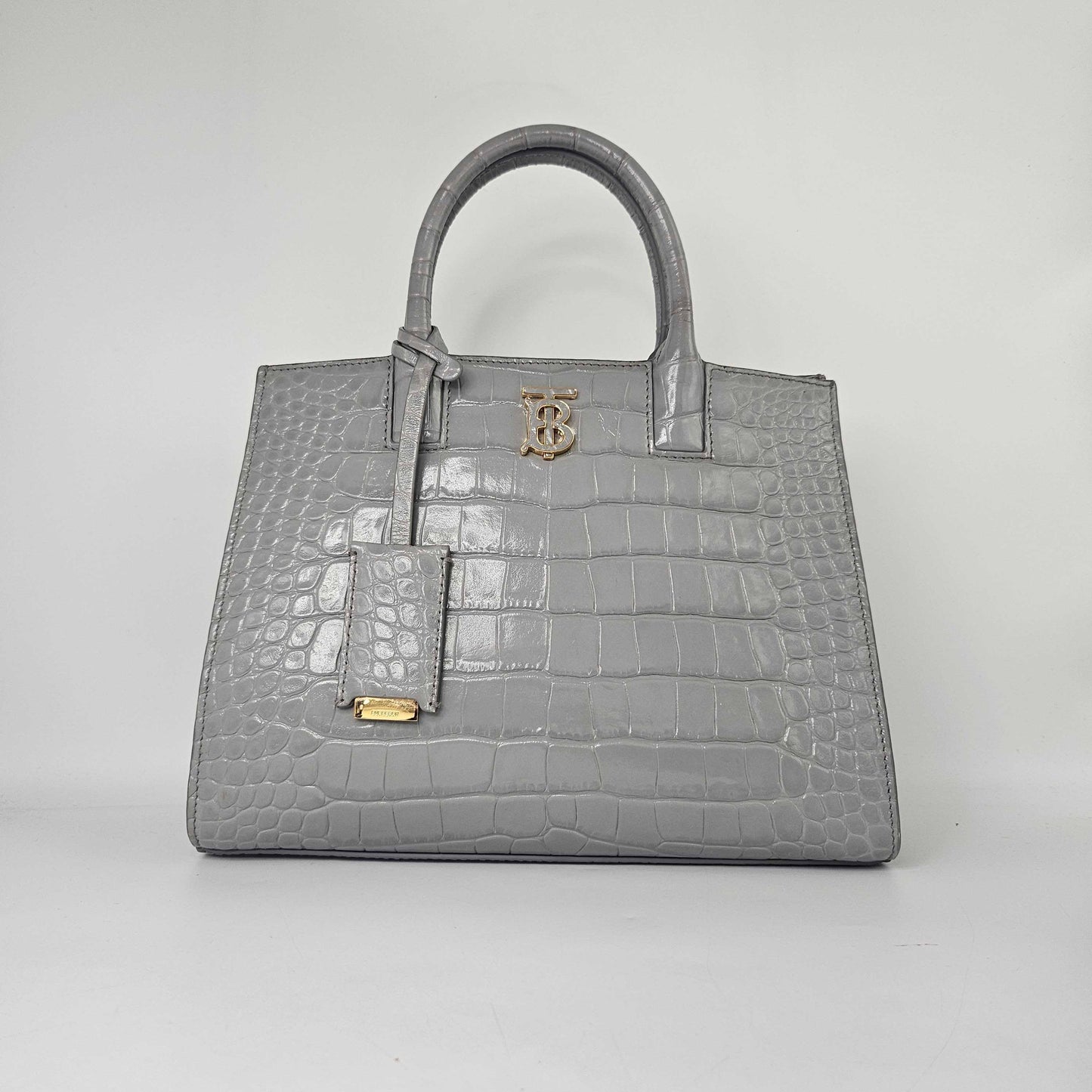 Mini Frances Bag in Cloud Grey Embossed Leather [ReSale]