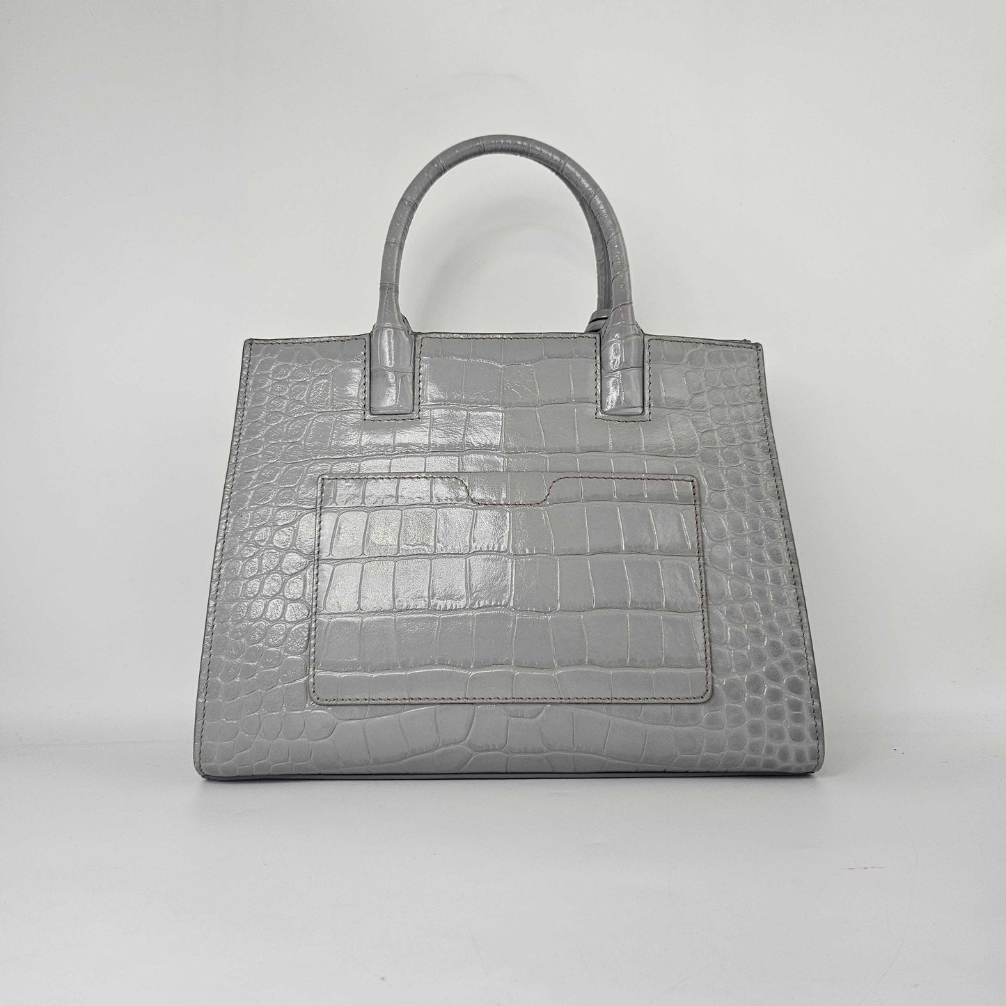 Mini Frances Bag in Cloud Grey Embossed Leather [ReSale]