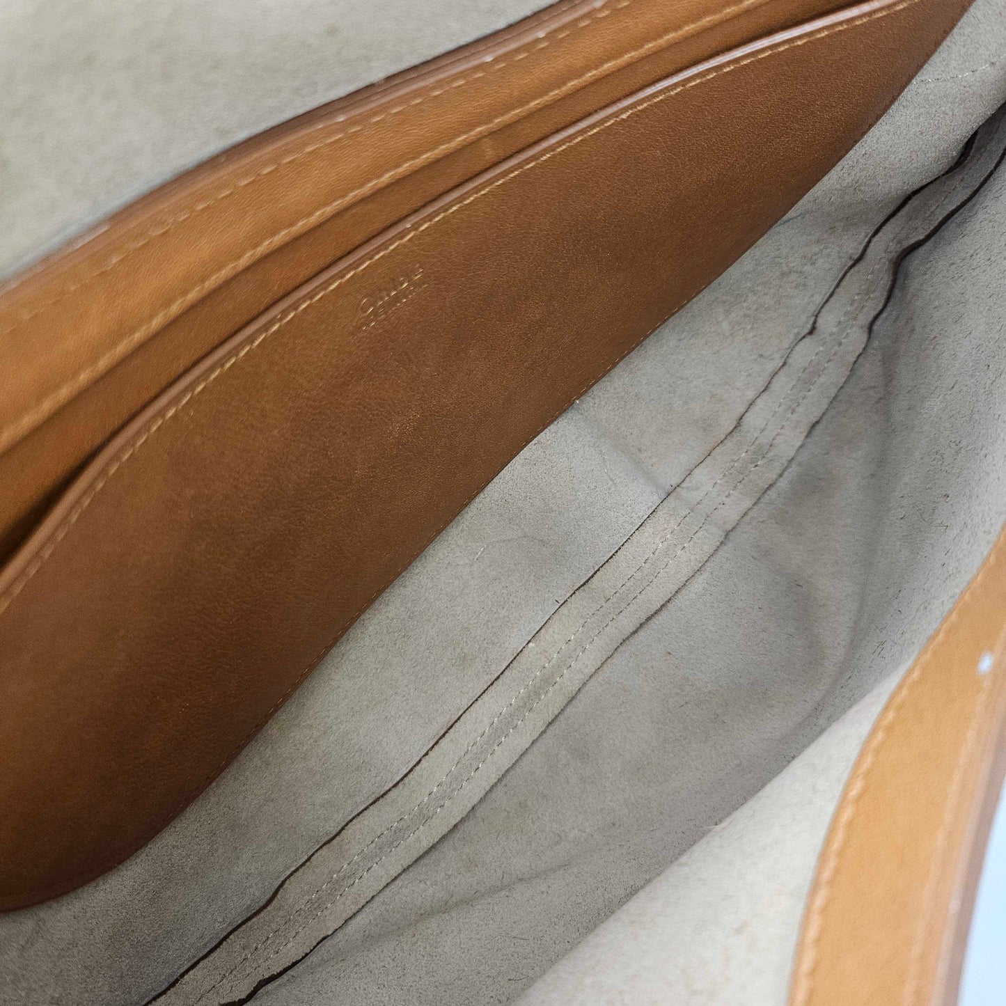 Kiss Hobo Shoulder Bag in Tan Leather [ReSale]