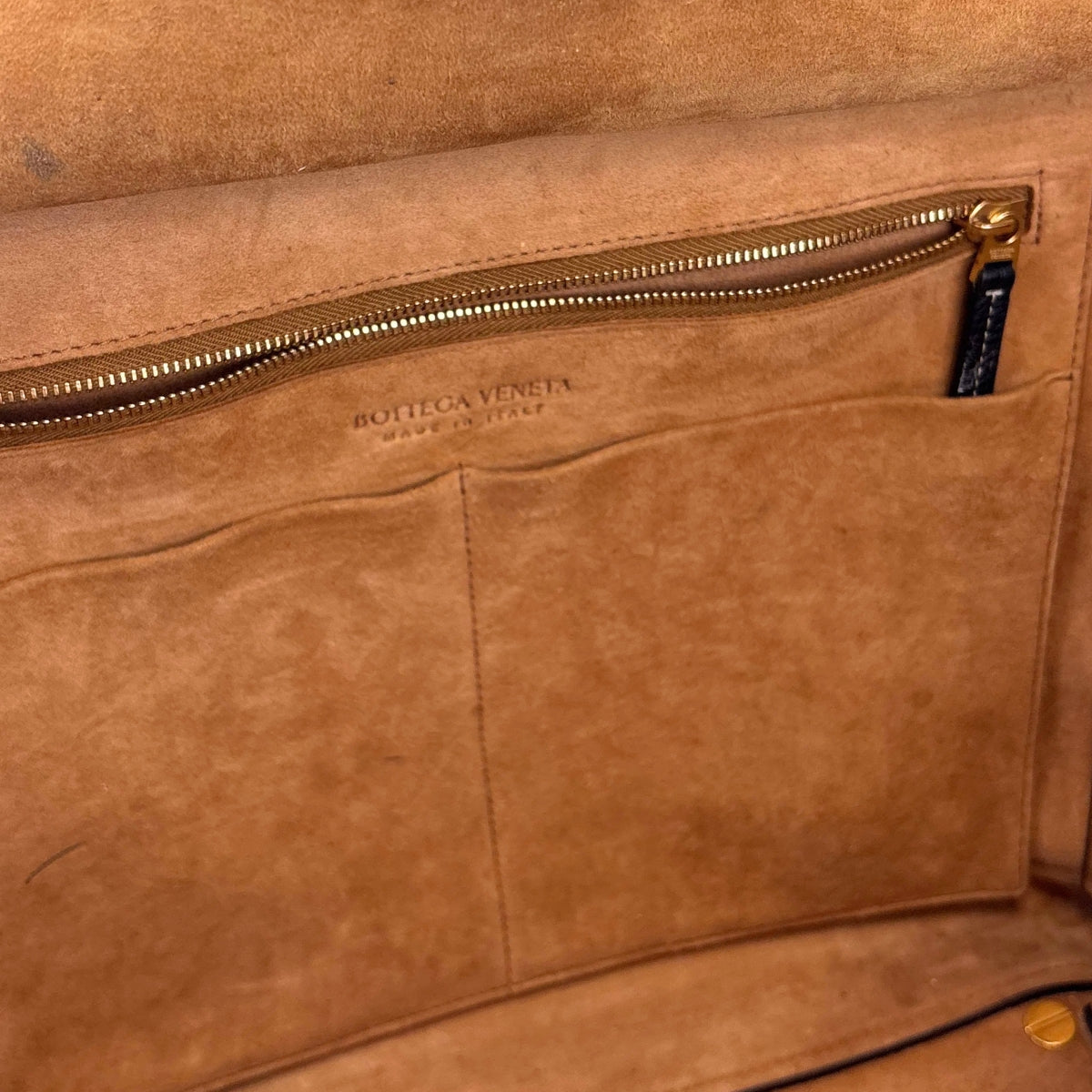 Arco Large Grained Leather Tote in Black with Gold Hardware [ReSale]