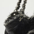 Tweedy Bon Bon Tote in Black Lambskin