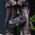 Aphrodite Small Shoulder Bag in Black