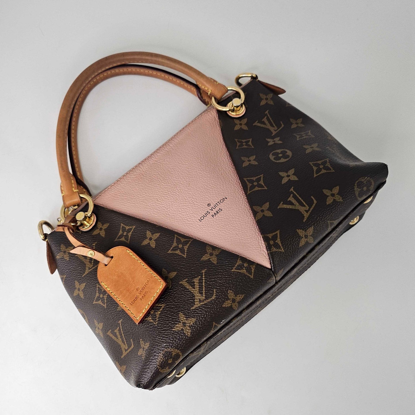 V Tote BB in Monogram Canvas and Pink Leather [ReSale]